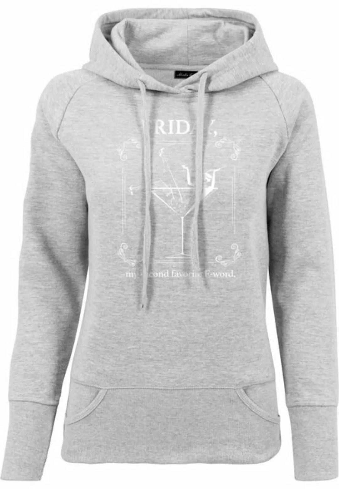 MisterTee Rundhalspullover MisterTee Damen Ladies F-Word Hoody (1-tlg) günstig online kaufen