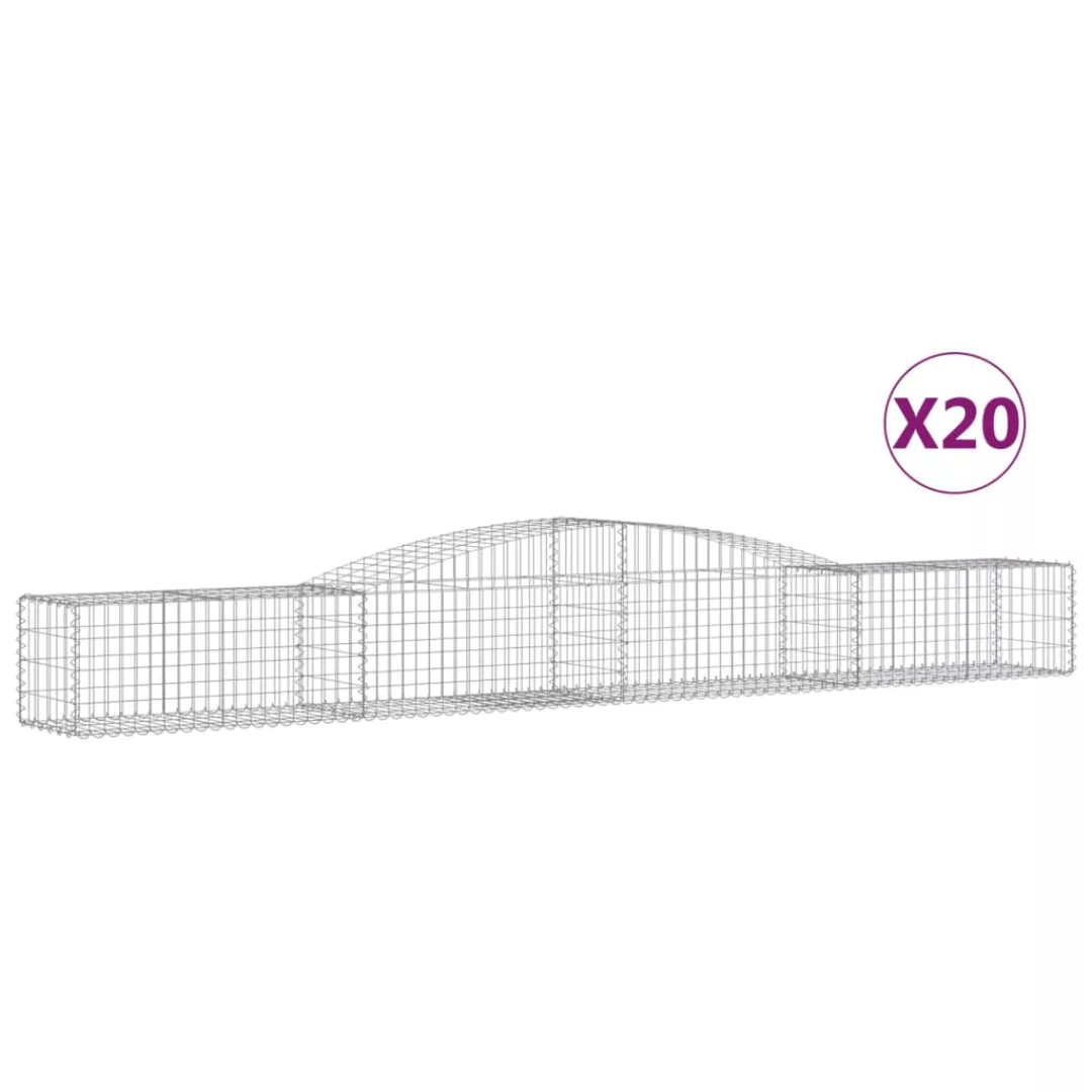 Vidaxl Gabionen Mit Hochbogen 20 Stk. 400x50x40/60cm Verzinktes Eisen günstig online kaufen