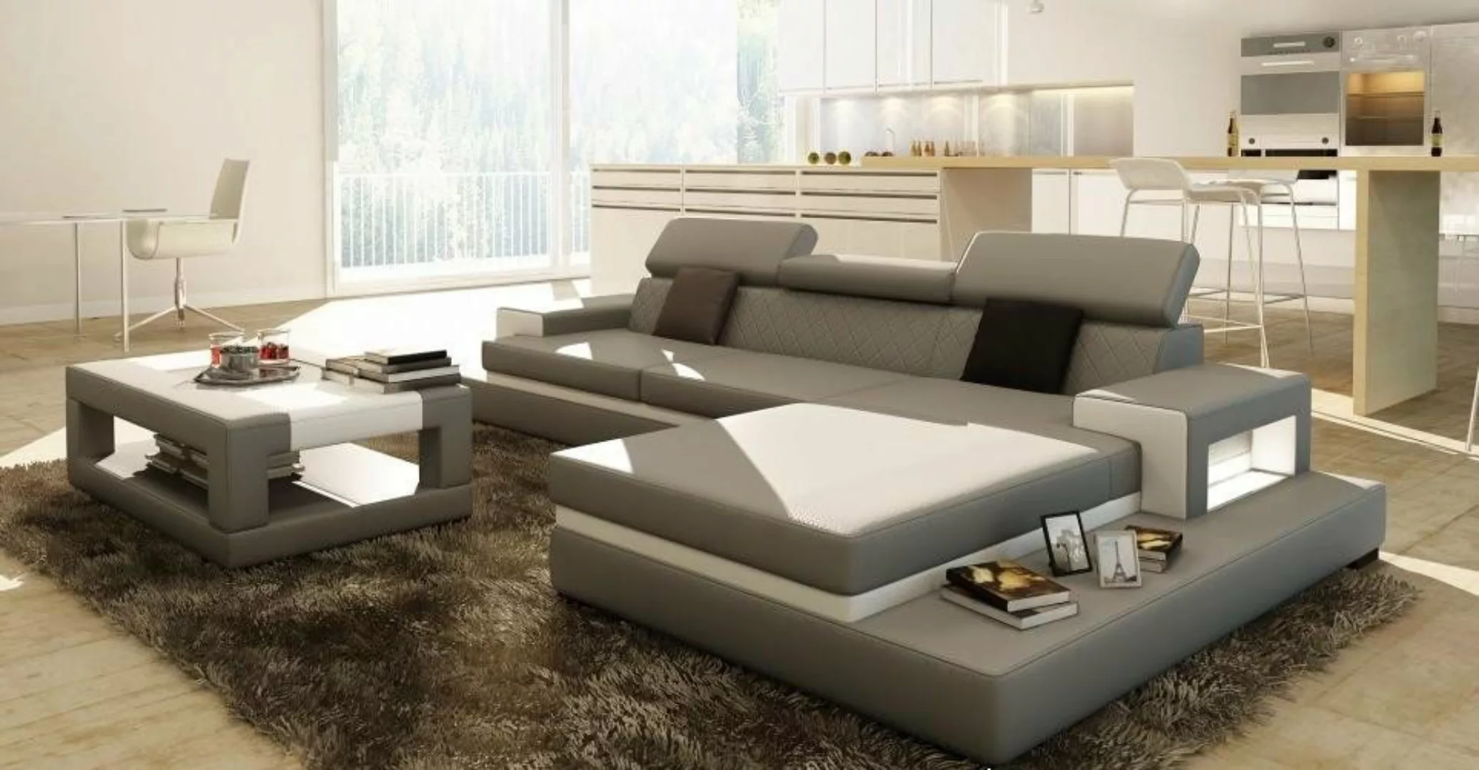 Xlmoebel Ecksofa Sofa Ecke Polster Couch Wohnlandschaft Sitz Eckgarnitur au günstig online kaufen