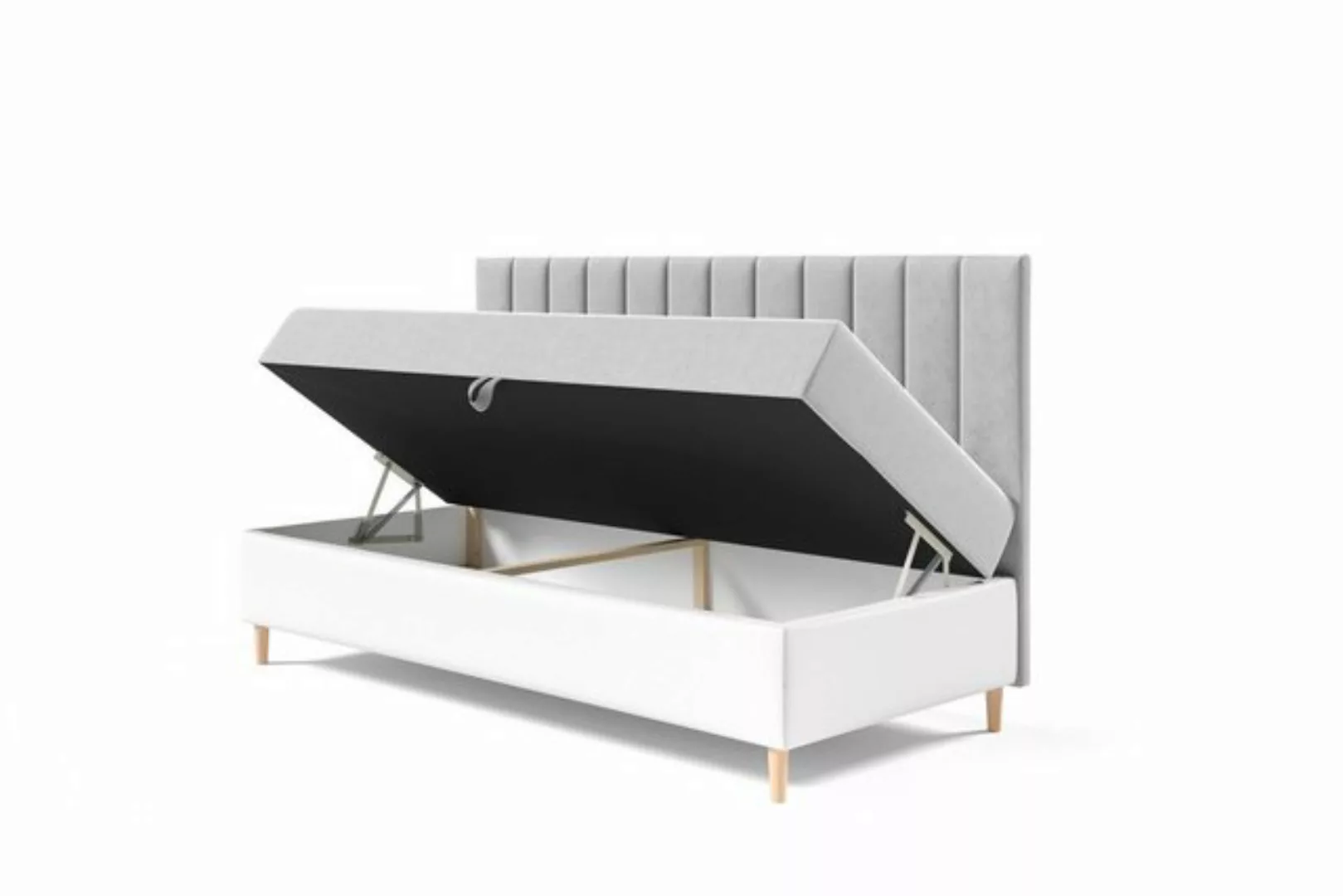 Fun Möbel Boxspringbett Boxspringbett Gästebett Kinderbett HELVI Nr.2 (inkl günstig online kaufen