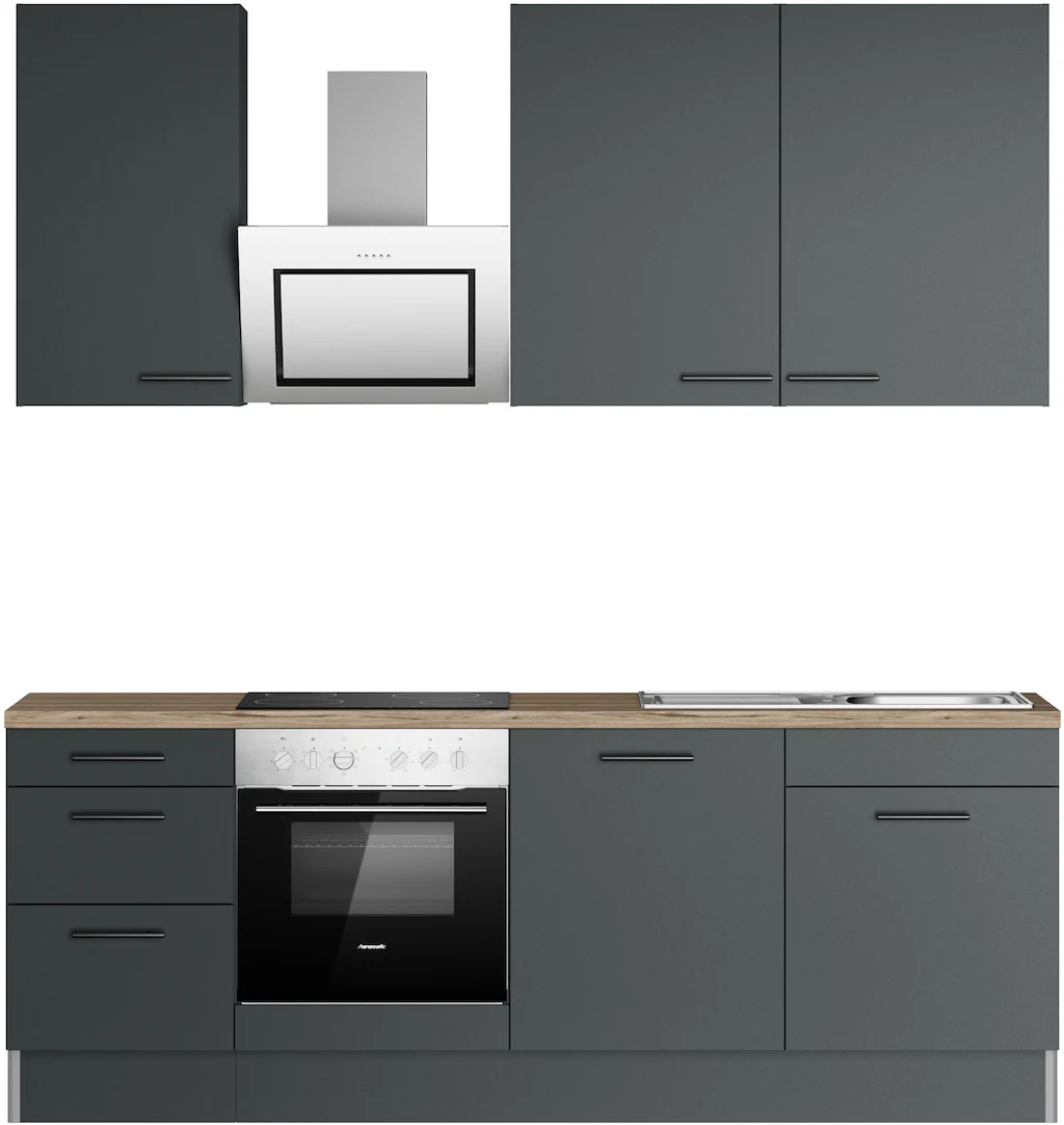 OPTIFIT Küchenzeile "Fiona", Breite 230 cm, mit Hanseatic-E-Geräten in Prem günstig online kaufen