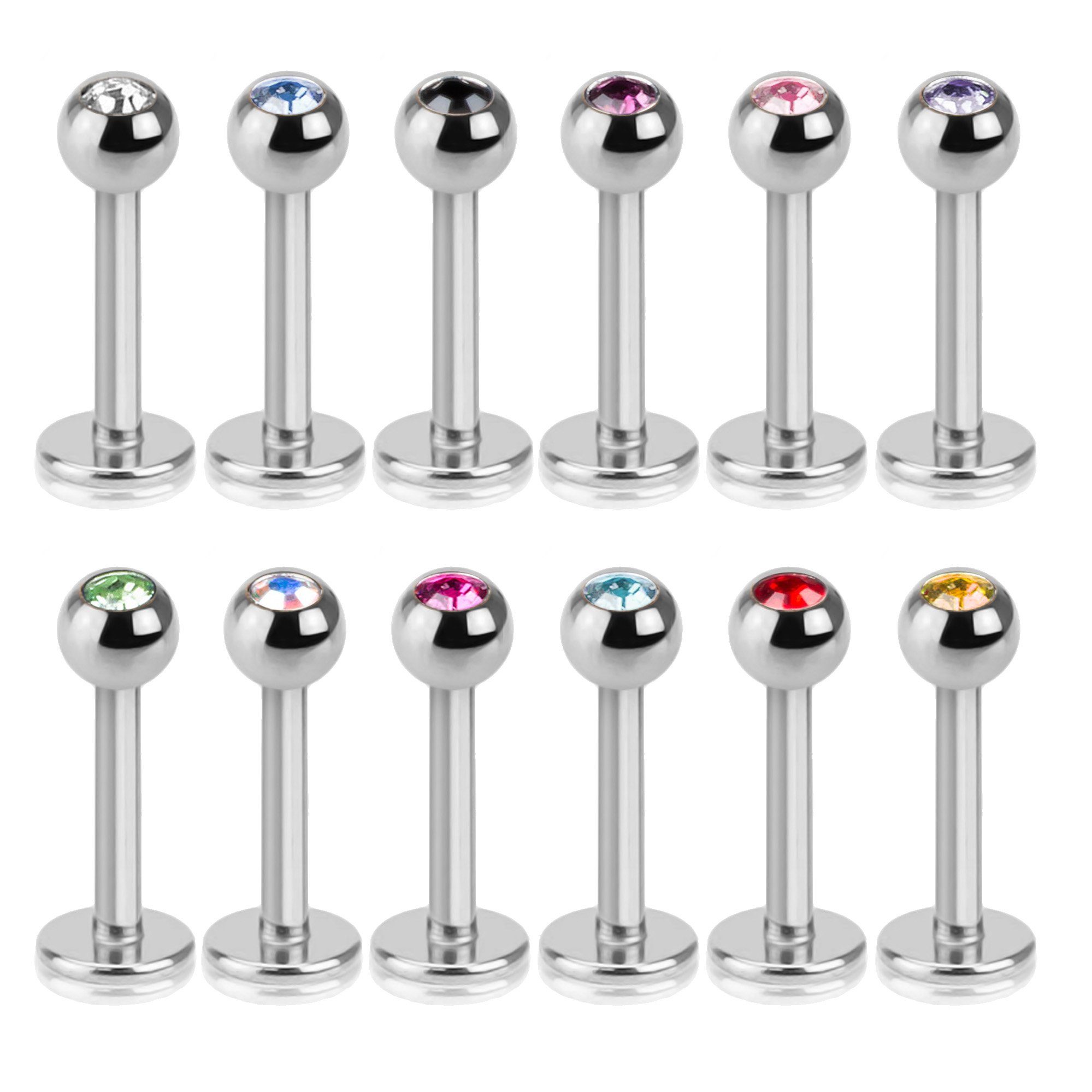 viva-adorno Piercing-Set Labret Piercing Stecker Lippenpiercing günstig online kaufen