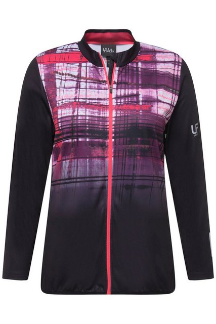 Ulla Popken Shirtjacke Radfahr-Trikot Slim Stehkragen Langarm Tasche günstig online kaufen