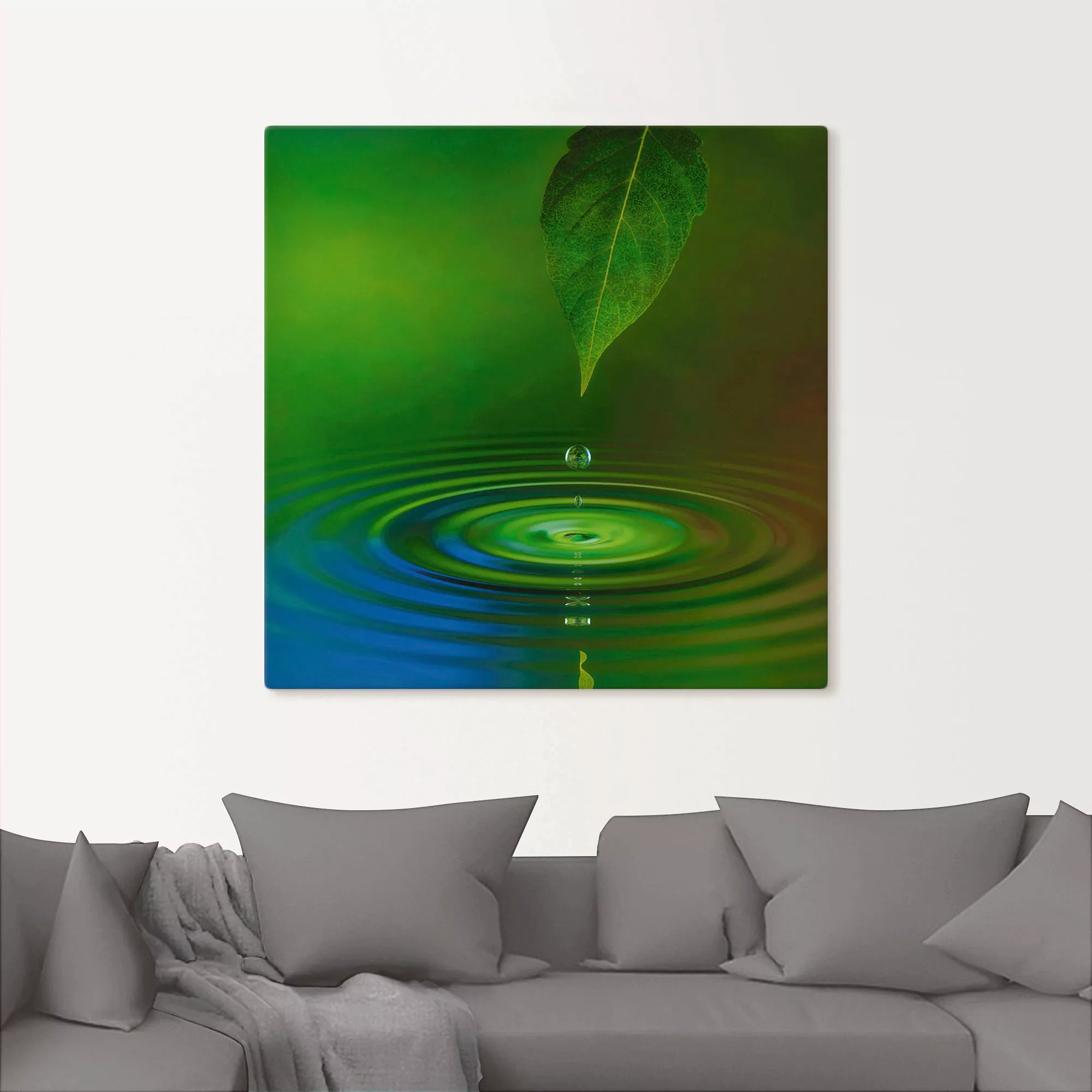 Artland Wandbild »Wassertropfen«, Zen, (1 St.), als Alubild, Outdoorbild, L günstig online kaufen