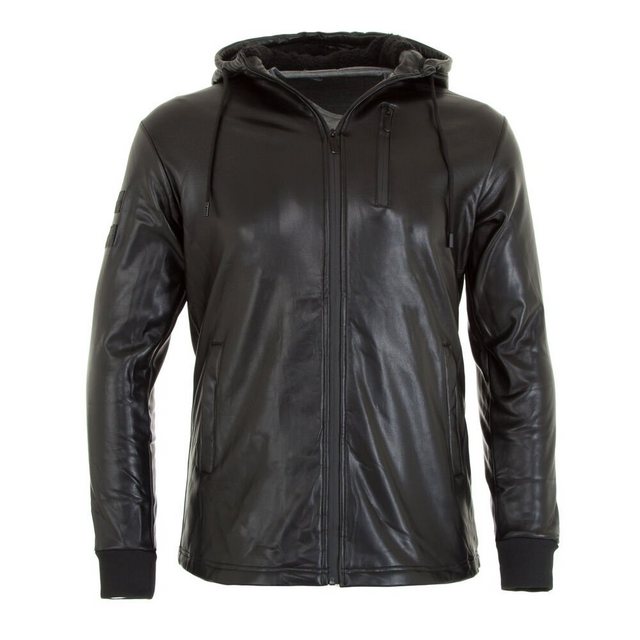 Ital-Design Allwetterjacke Herren Freizeit Kapuze Thermo Jacke in Schwarz günstig online kaufen