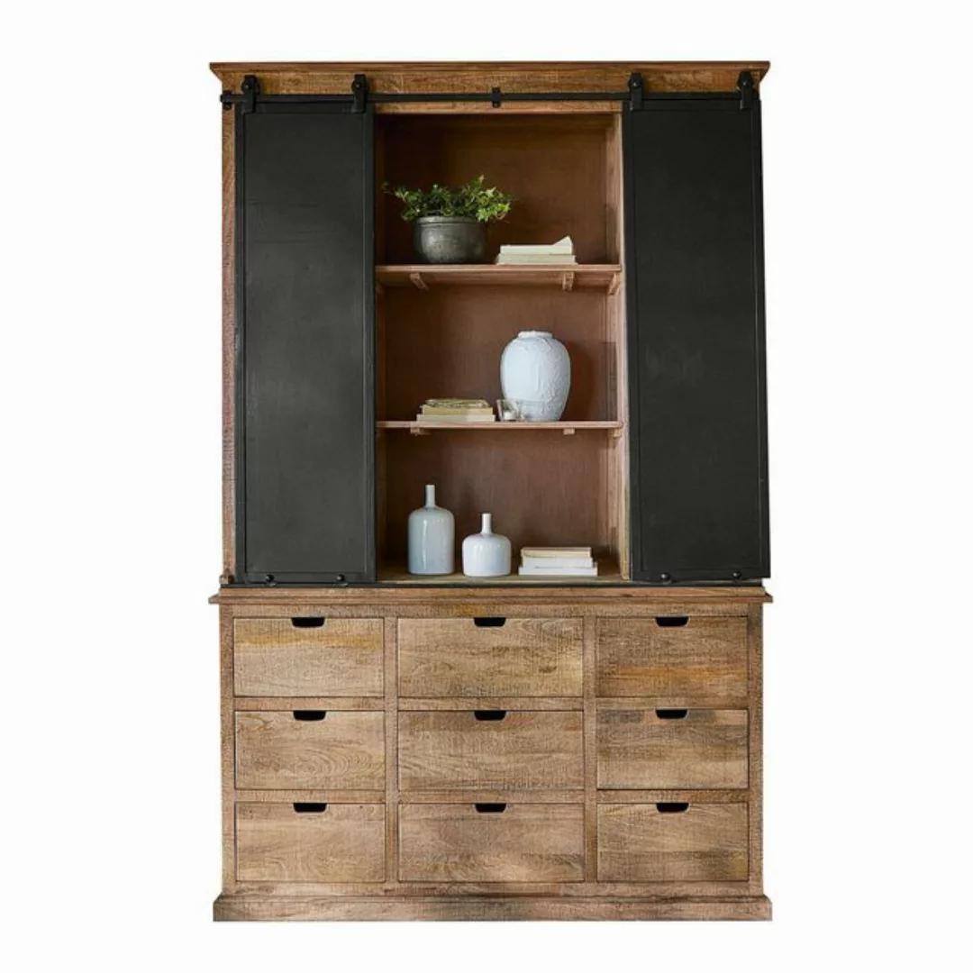 Mirabeau Hochschrank Schrank Luisant braun/schwarz günstig online kaufen