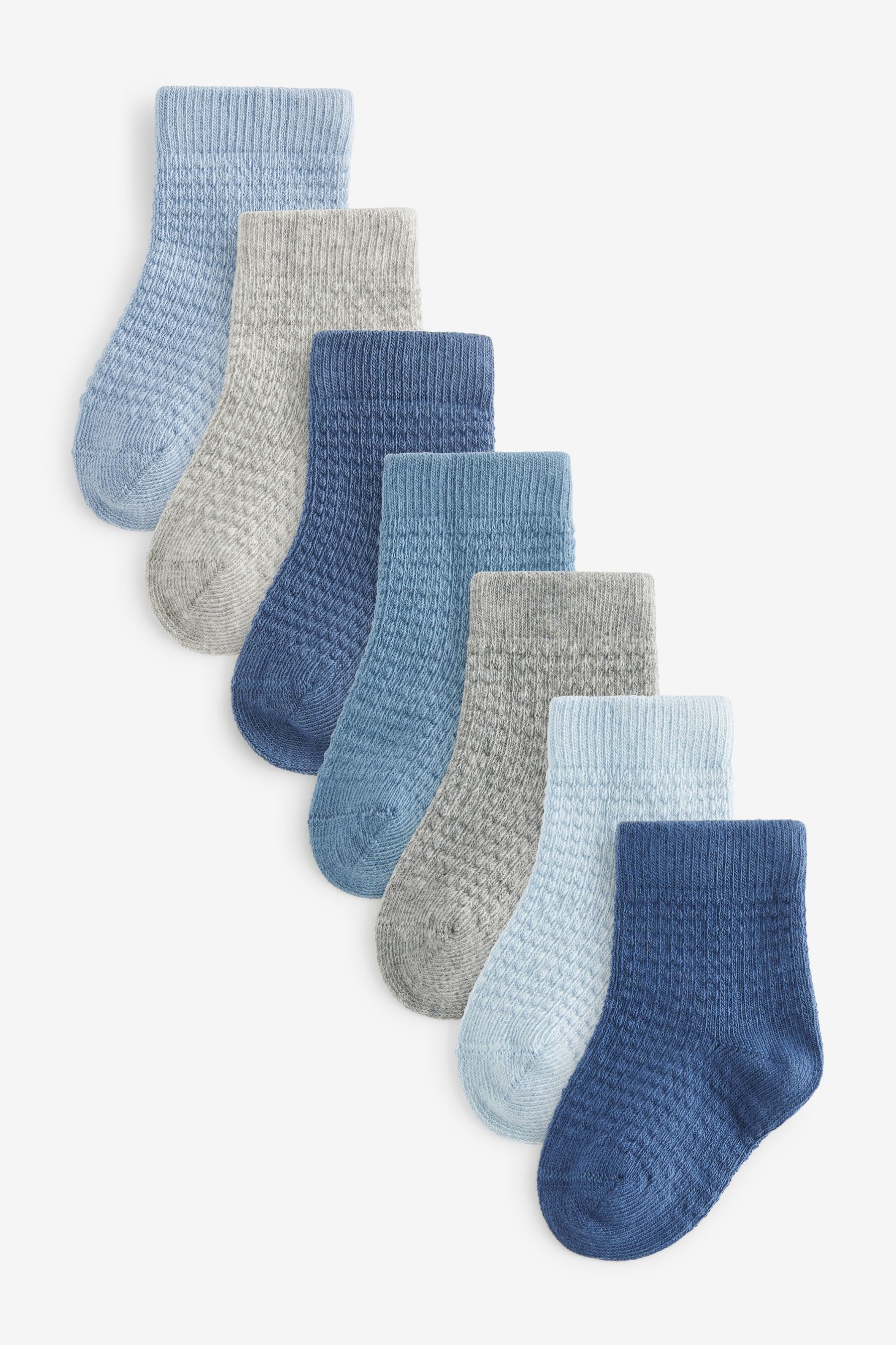 Next Kurzsocken Gerippte Socken im 7er-Set günstig online kaufen