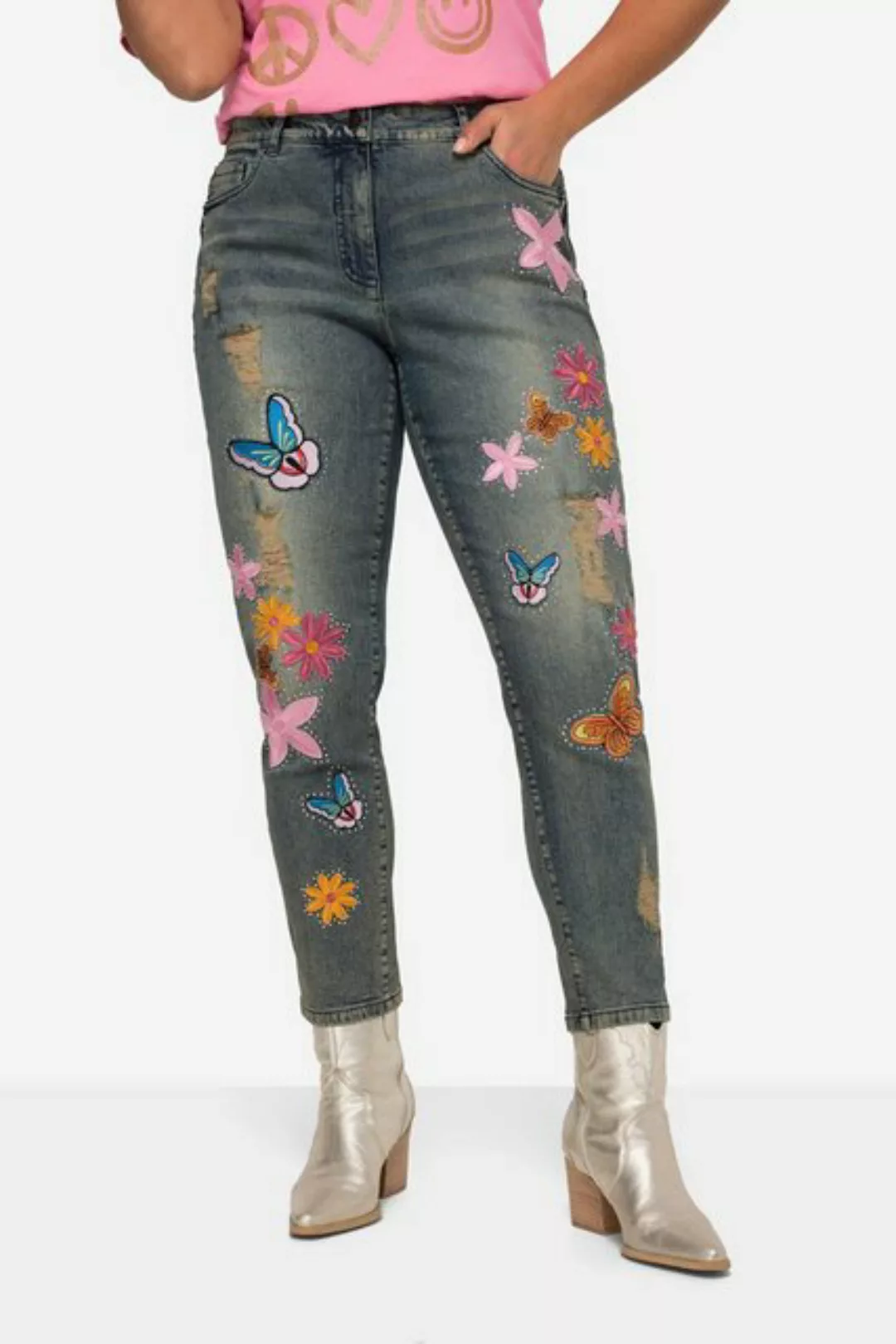 Angel of Style Regular-fit-Jeans 7/8-Slimjeans schmale Passform 5-Pocket Pa günstig online kaufen