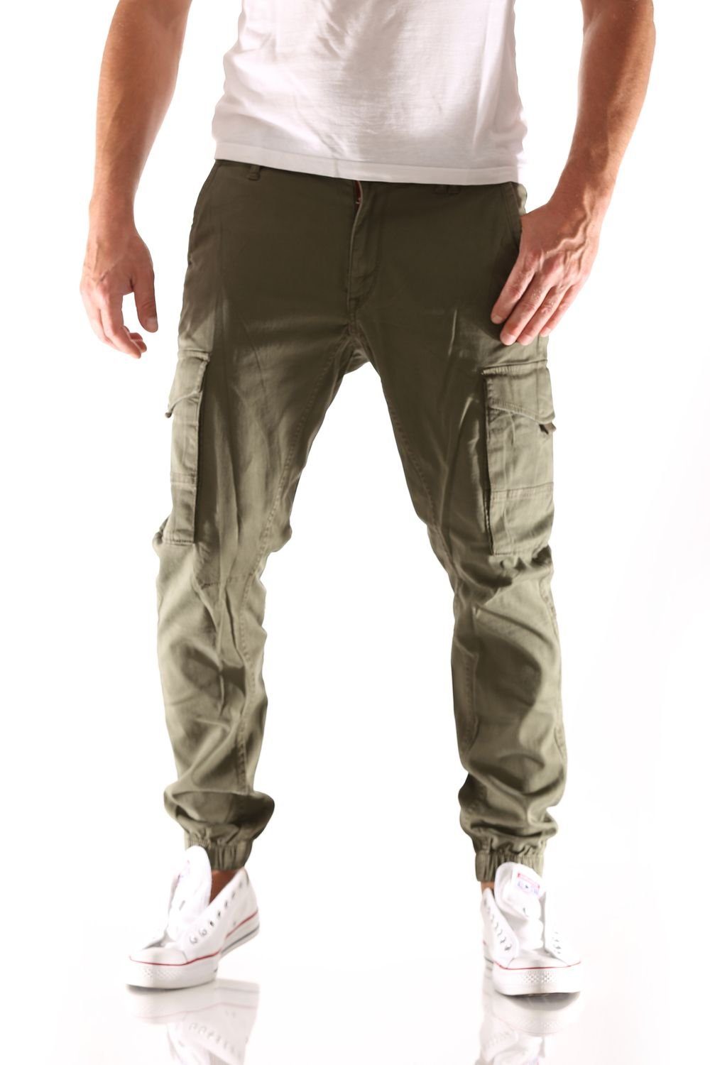 Jack & Jones Herren Cargohose JPSTPAUL JJFLAKE AKM 542 ASPHALT -Tapered Fit günstig online kaufen