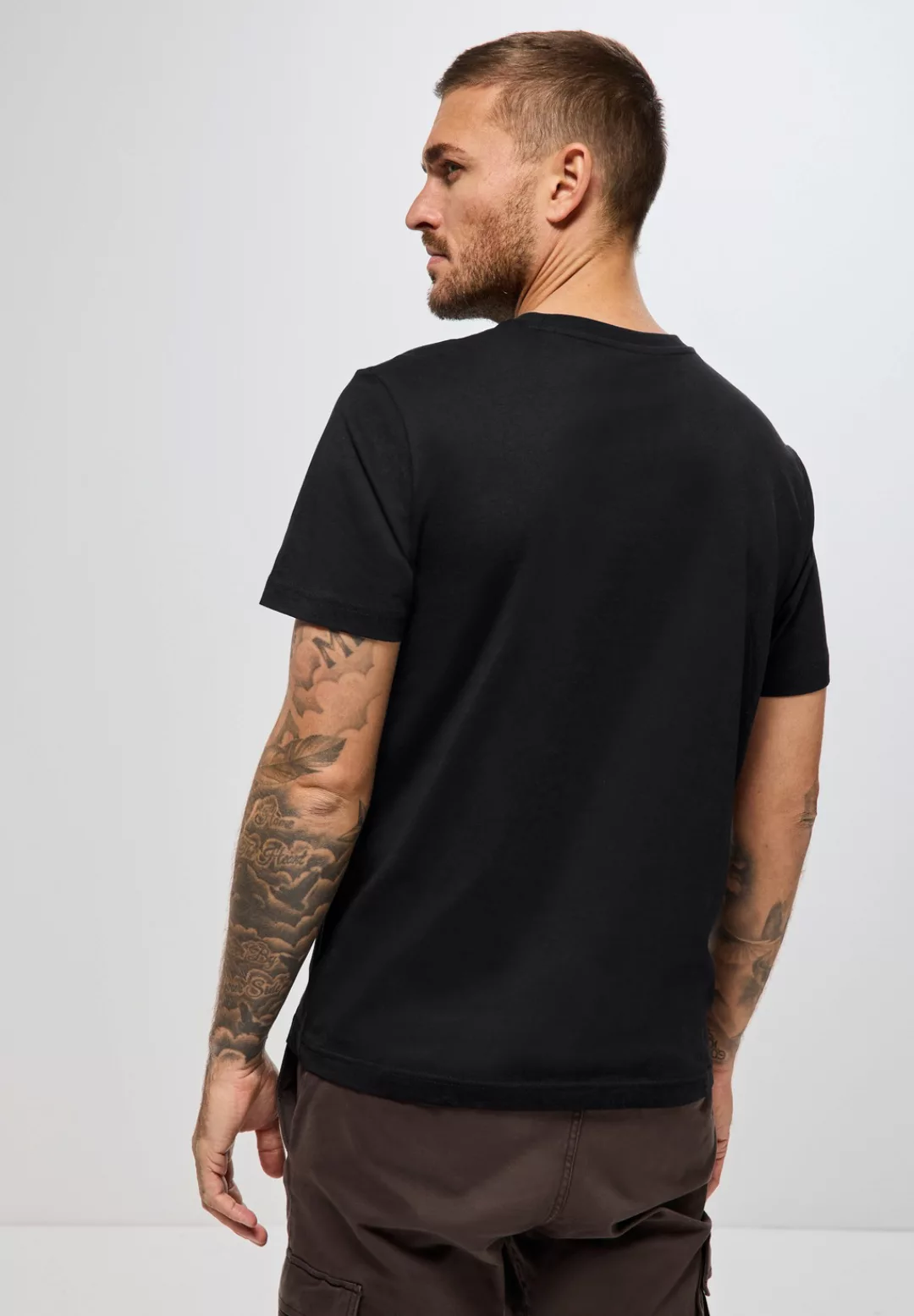 STREET ONE MEN T-Shirt, mit Rundhalsausschnitt günstig online kaufen