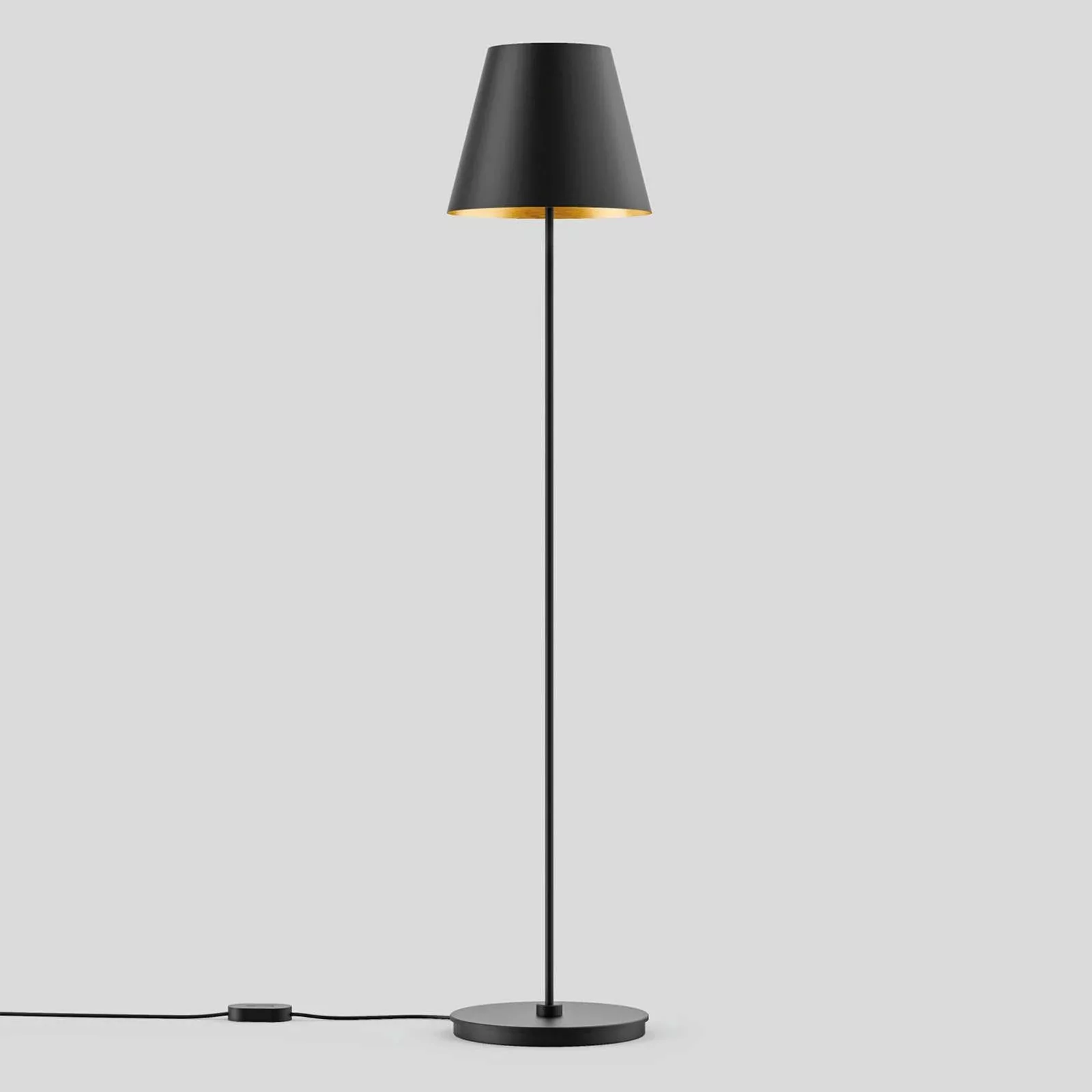 BEGA Studio Line Stehlampe schwarz/messing 150cm günstig online kaufen