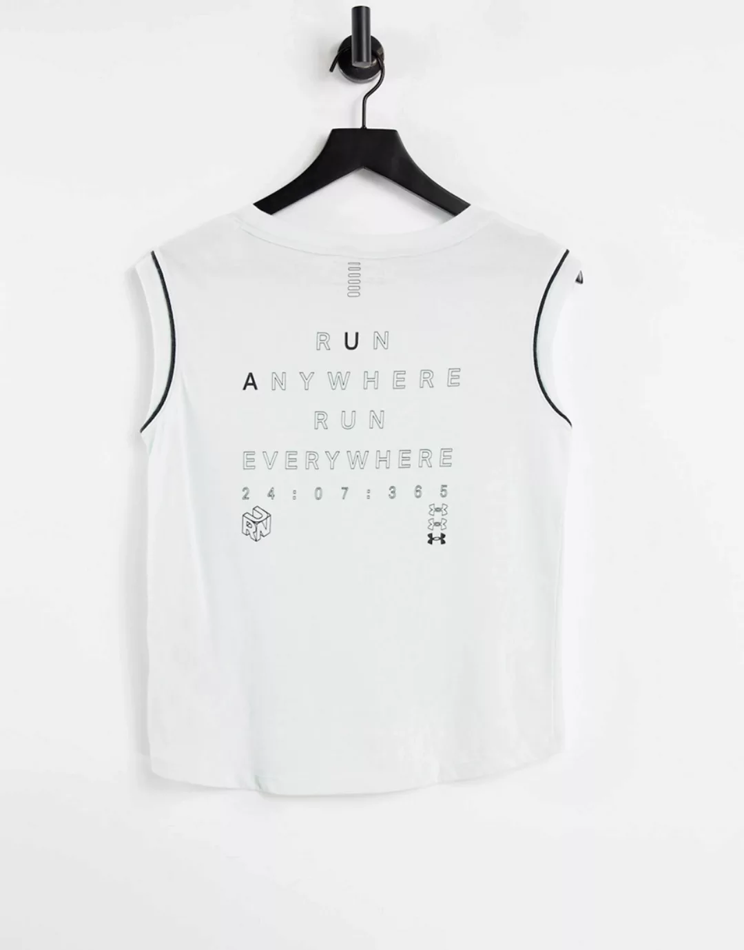 Under Armour – Run Anywhere – Kurzärmliges T-Shirt in Blau günstig online kaufen