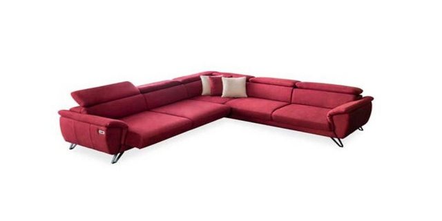 Xlmoebel Ecksofa Luxuriöses Wohnzimmer-Sofa in roter L-Form mit Polstermöbe günstig online kaufen