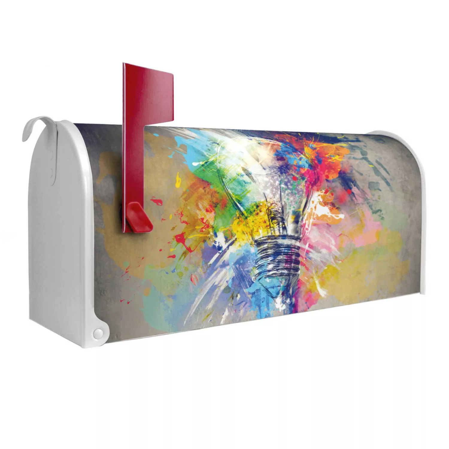 Banjado Amerikanischer Briefkasten Weiß 48x22x16cm US Mailbox Letterbox Pos günstig online kaufen