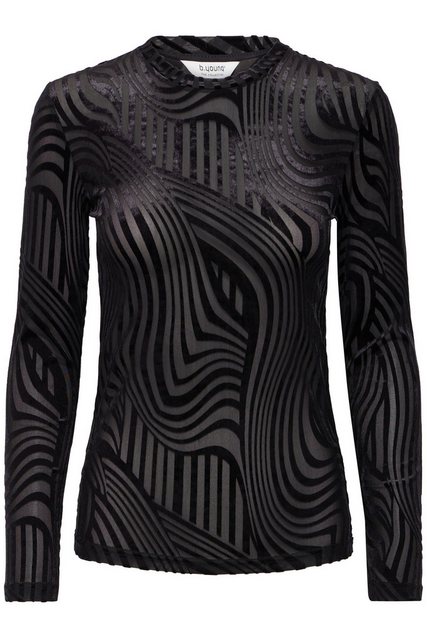 b.young Longsleeve BYSHIRLEY TOP 1 - transparentes Langarmshirt mit Samt-Hi günstig online kaufen