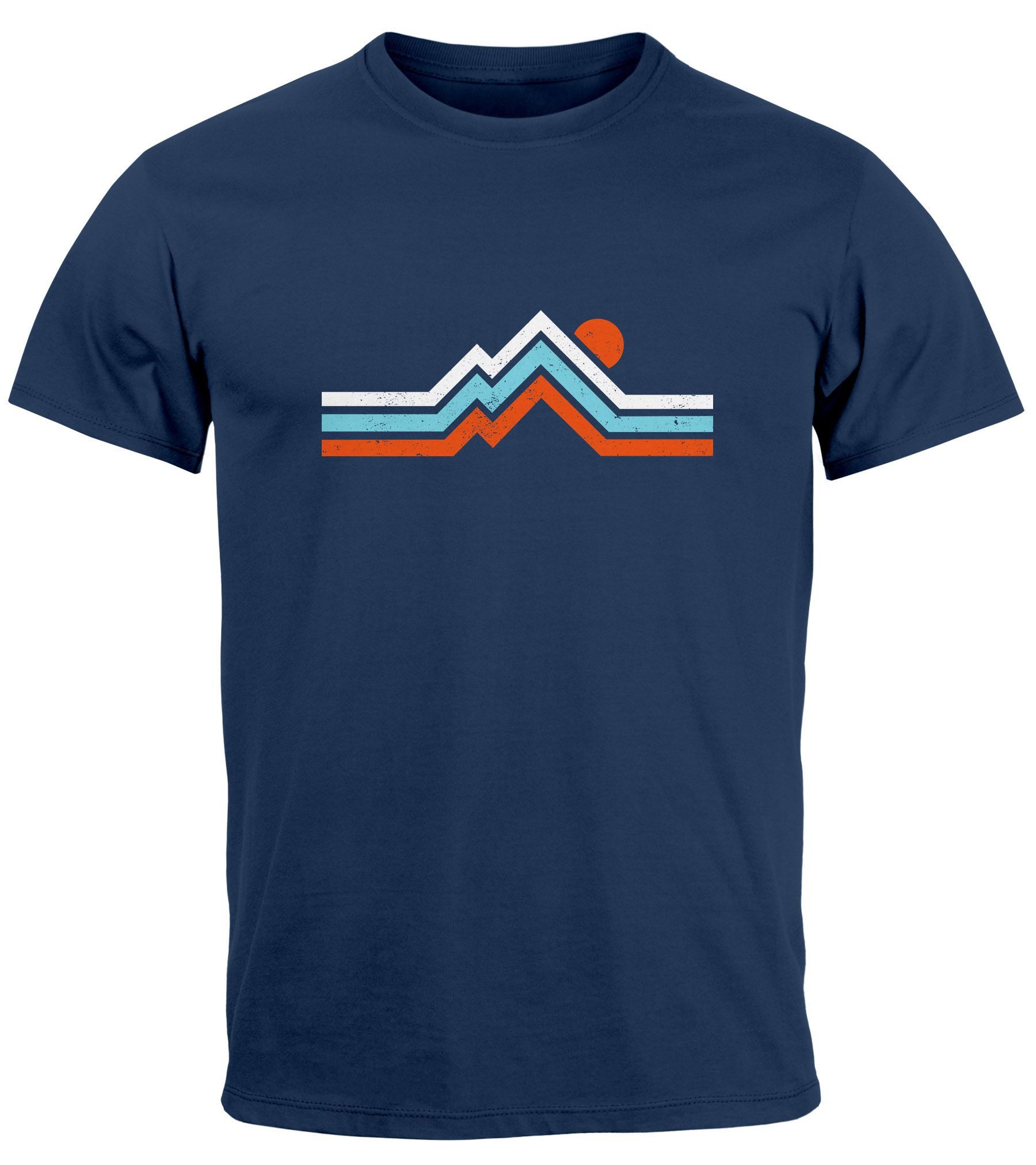 Neverless Print-Shirt Herren T-Shirt Berge Wandern günstig online kaufen