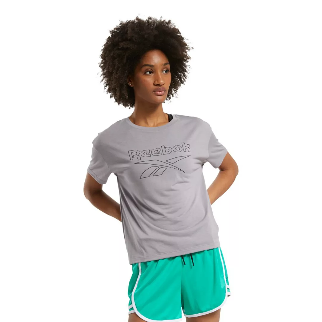 Reebok Workout Ready Supremium Big Logo Kurzärmeliges T-shirt S Black günstig online kaufen