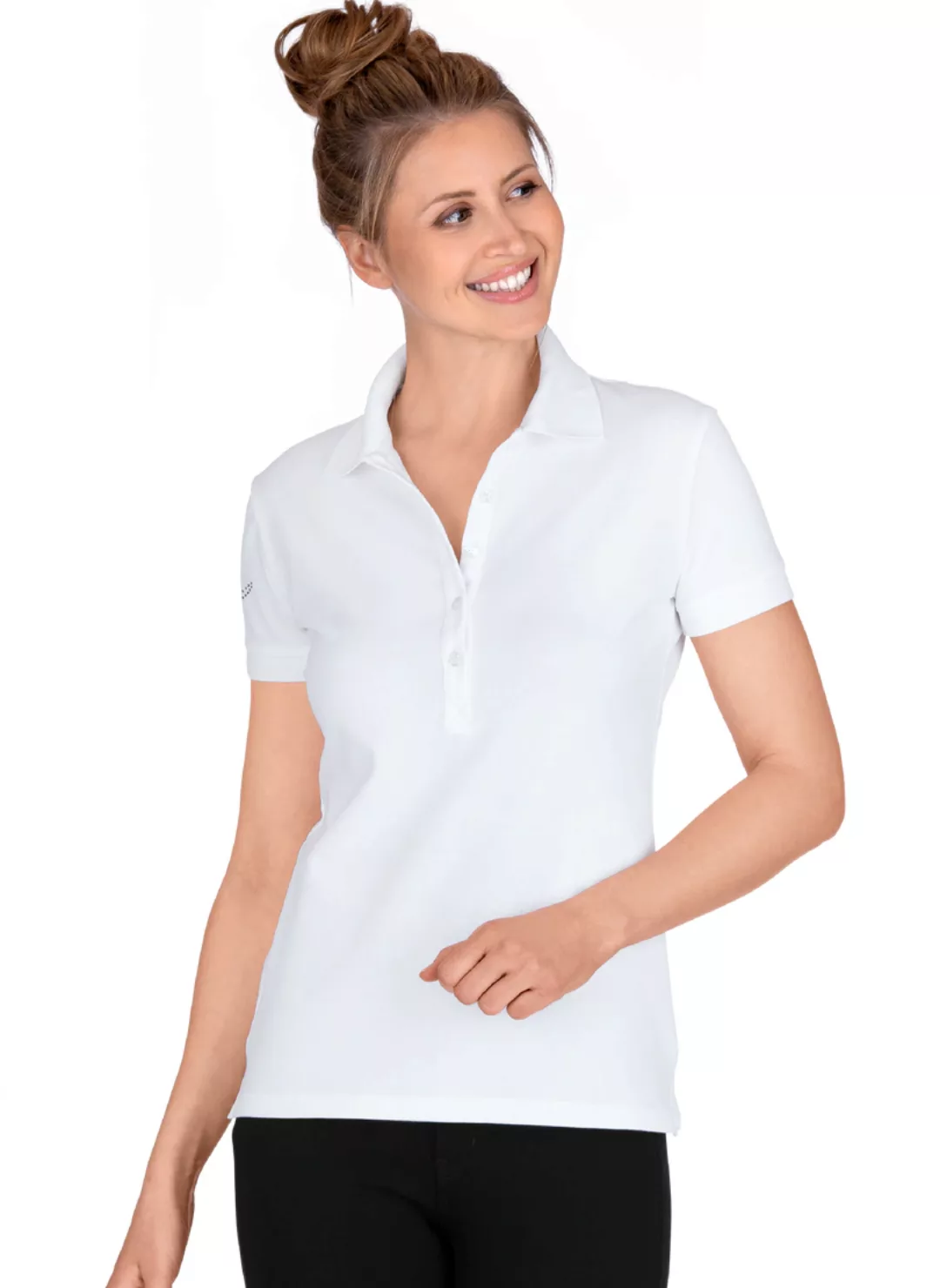 Trigema Poloshirt "TRIGEMA Poloshirt mit Kristallsteinen" günstig online kaufen