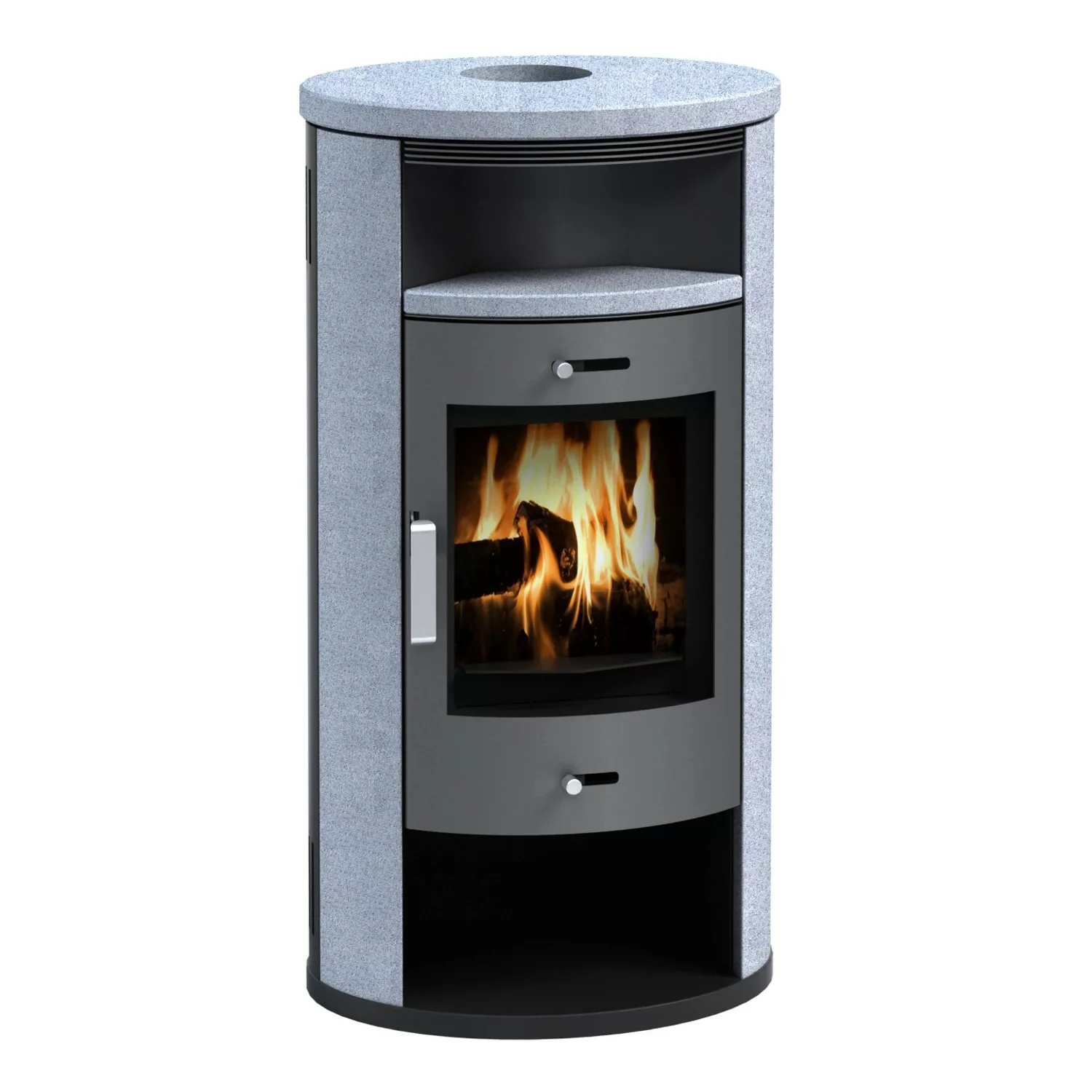 Accente Kaminofen Verona II 3.0 GTS Naturstein Grau 7,5 kW EEK: A günstig online kaufen