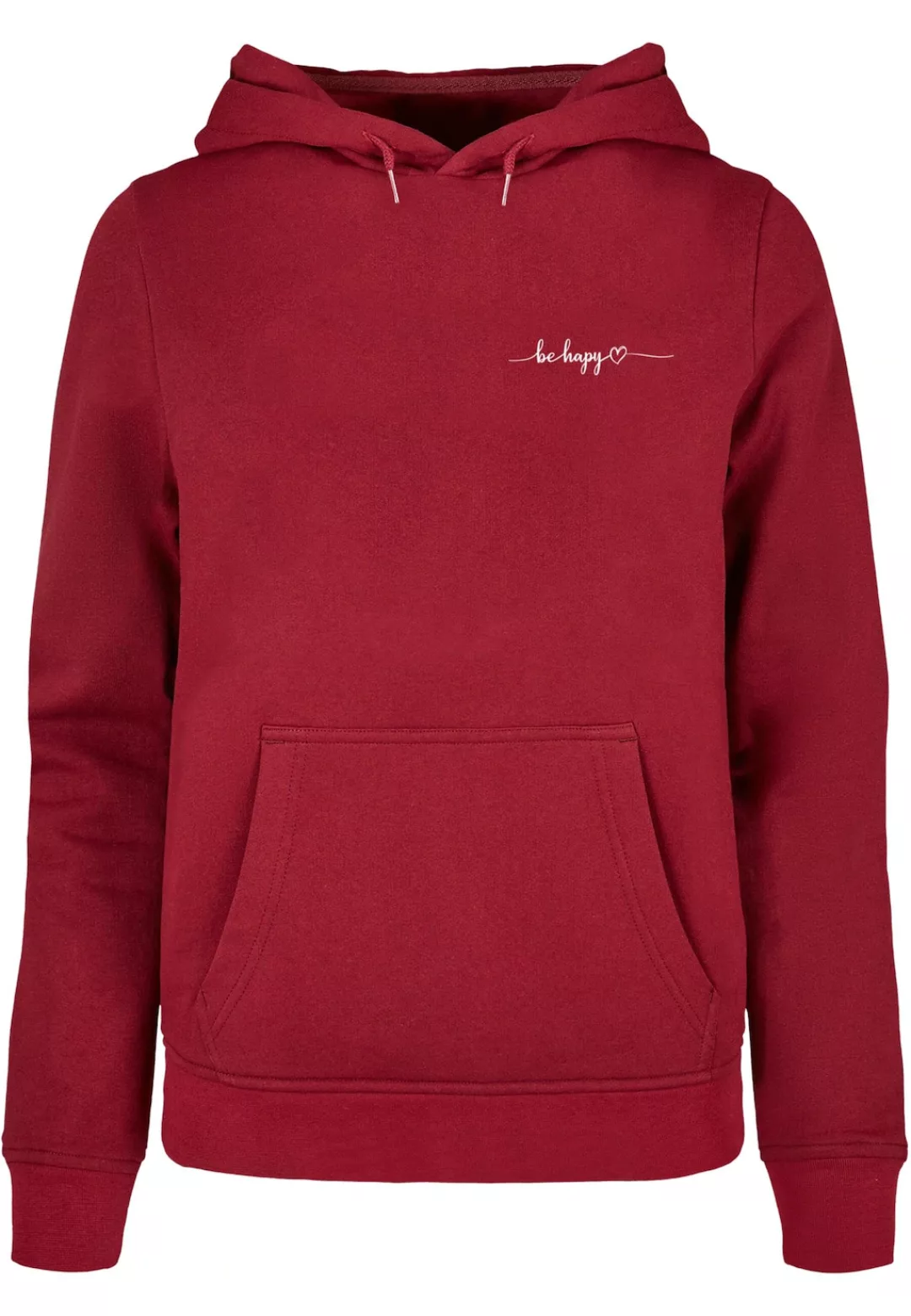 Merchcode Kapuzenpullover "Merchcode Damen Ladies Be Happy Basic Hoody" günstig online kaufen