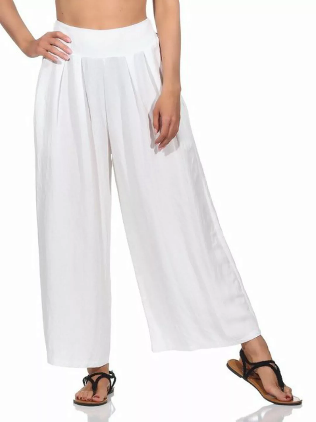 Aurela Damenmode Palazzohose Sommerhose elegant und leicht Damen Marlene Ho günstig online kaufen