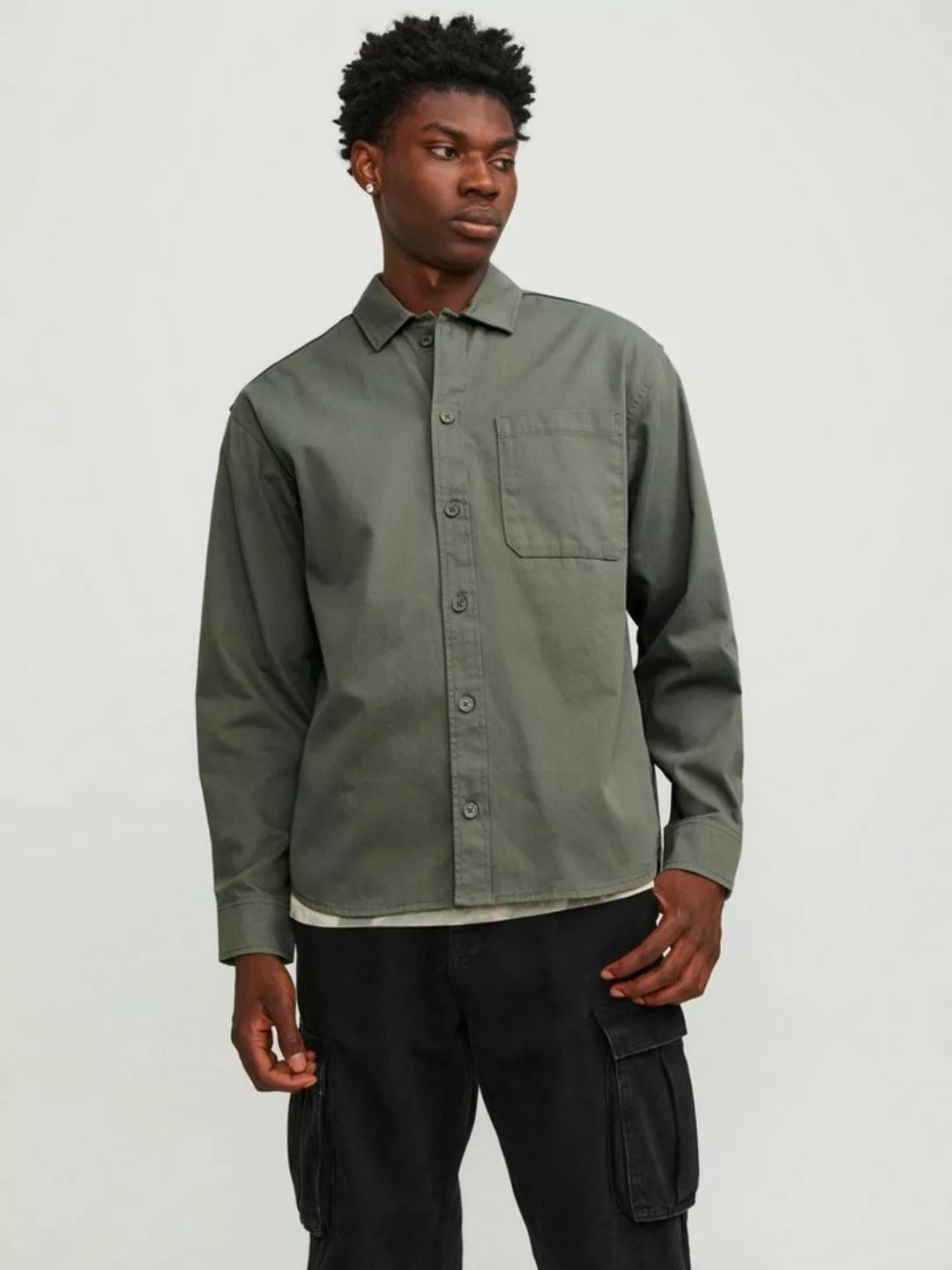 Jack & Jones Langarmhemd JCOCOLLECTIVE ZAC OVERSHIRT LS SN günstig online kaufen