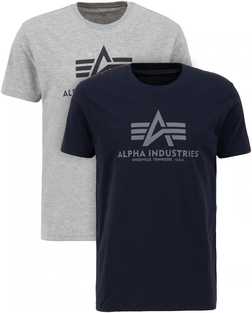 Alpha Industries Rundhalsshirt "Basic T 2 Pack" günstig online kaufen