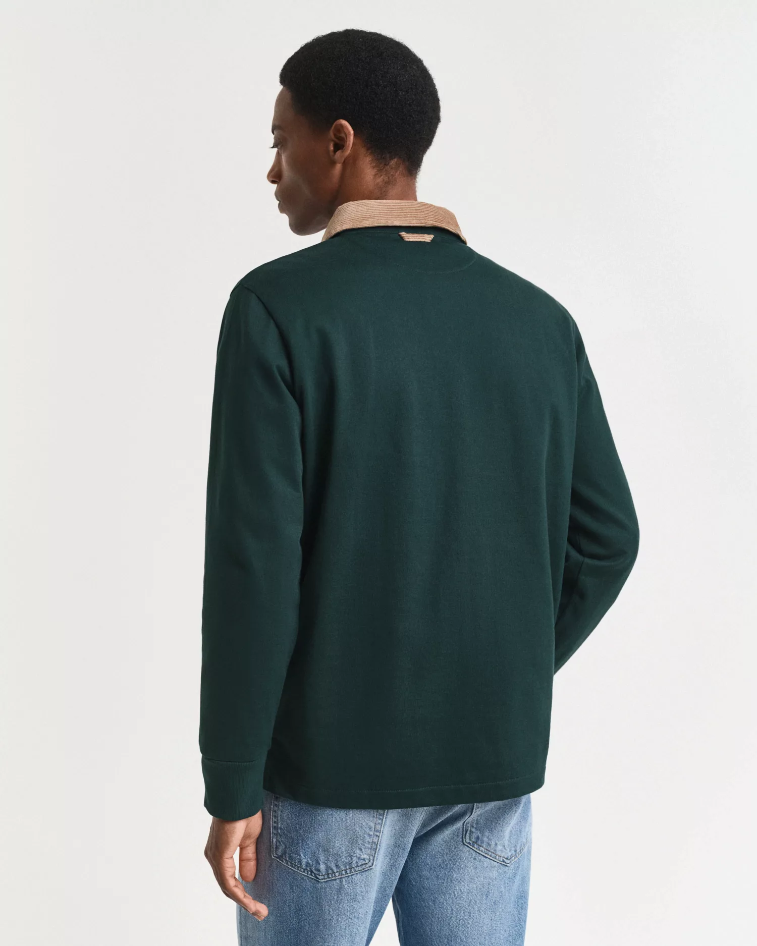 Gant Langarm-Poloshirt "CORD COLLAR HEAVY RUGGER", Cordkragen, regular fit, günstig online kaufen