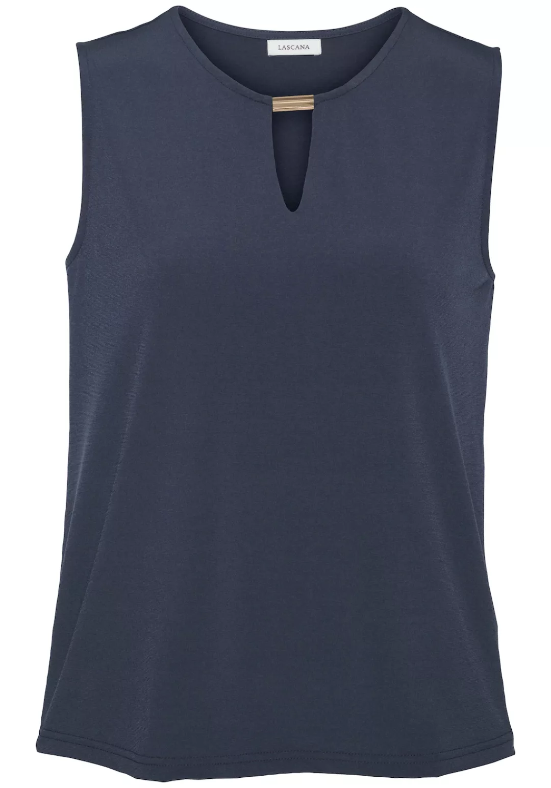 LASCANA Tanktop aus glatter Jerseyqualität und Cut-out vorne, elegantes Som günstig online kaufen