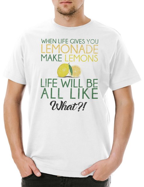 Urban Backwoods Print-Shirt When Live Gives You Lemonade Herren T-Shirt Mod günstig online kaufen