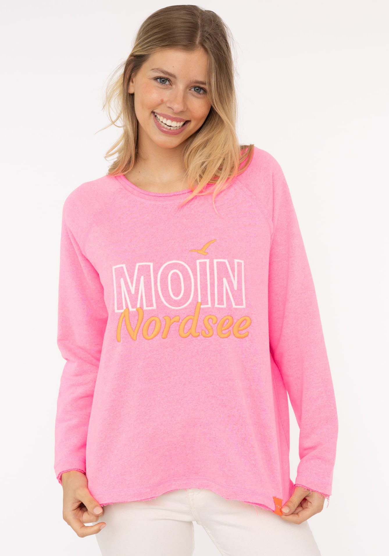 Zwillingsherz Sweatshirt "Moin Nordsee" mit Used-Look günstig online kaufen