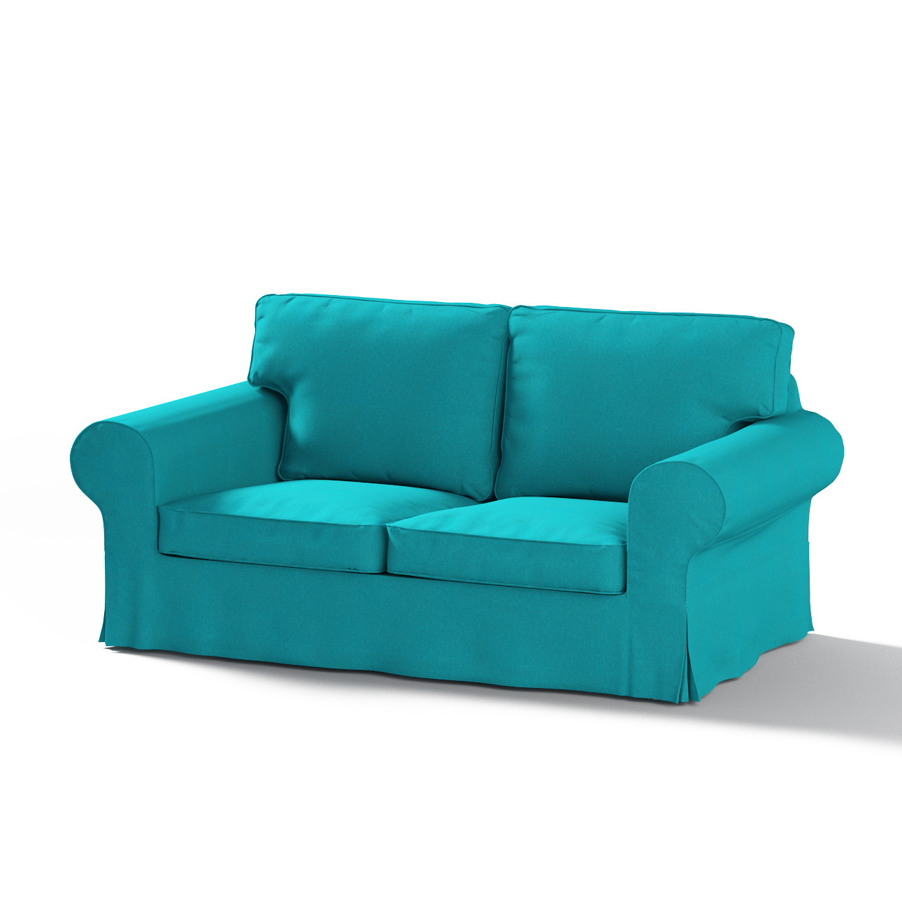 Bezug für Ektorp 2-Sitzer Sofa nicht ausklappbar, türkis, Sofabezug für  Ek günstig online kaufen