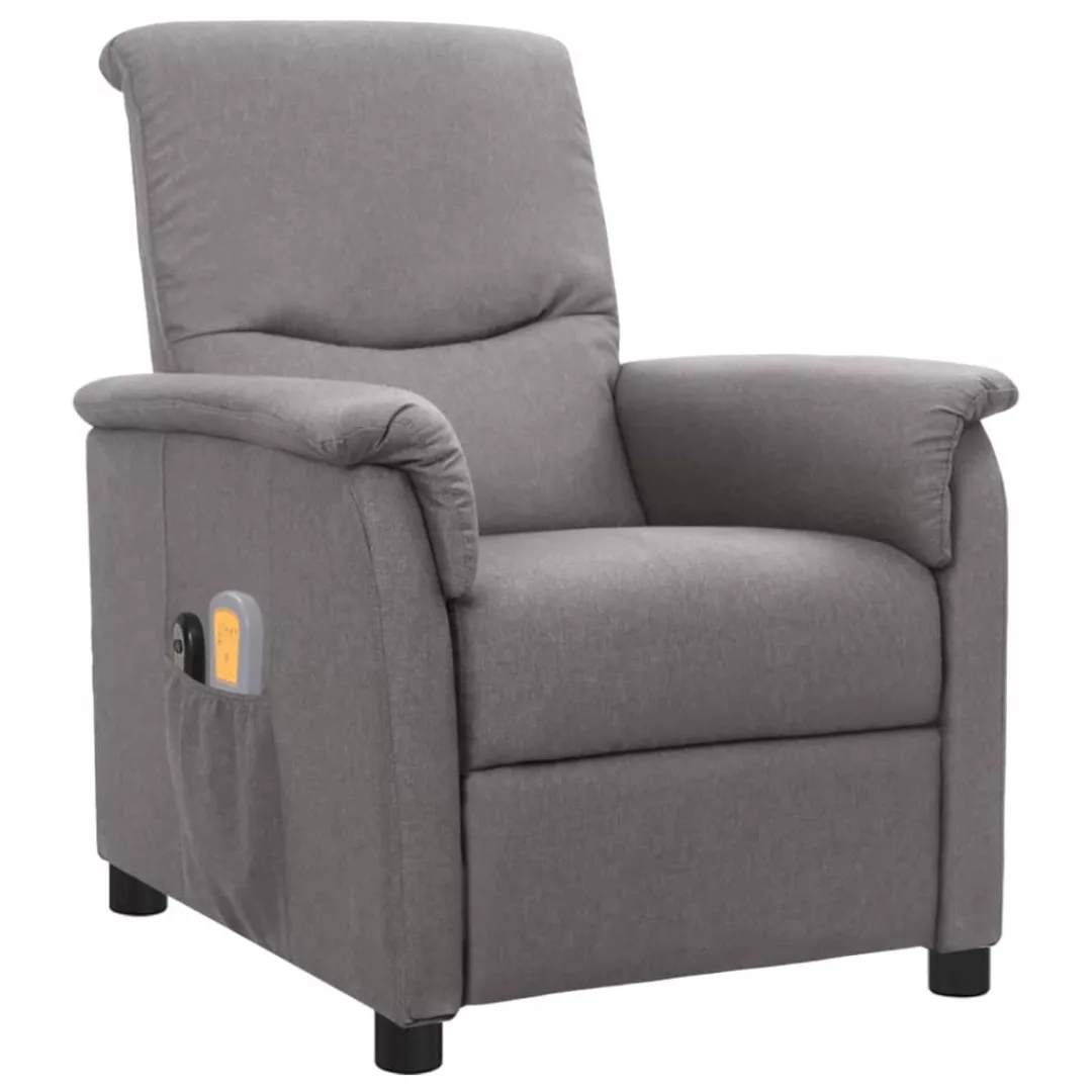 Vidaxl Elektrischer Sessel Verstellbar Hellgrau Stoff günstig online kaufen