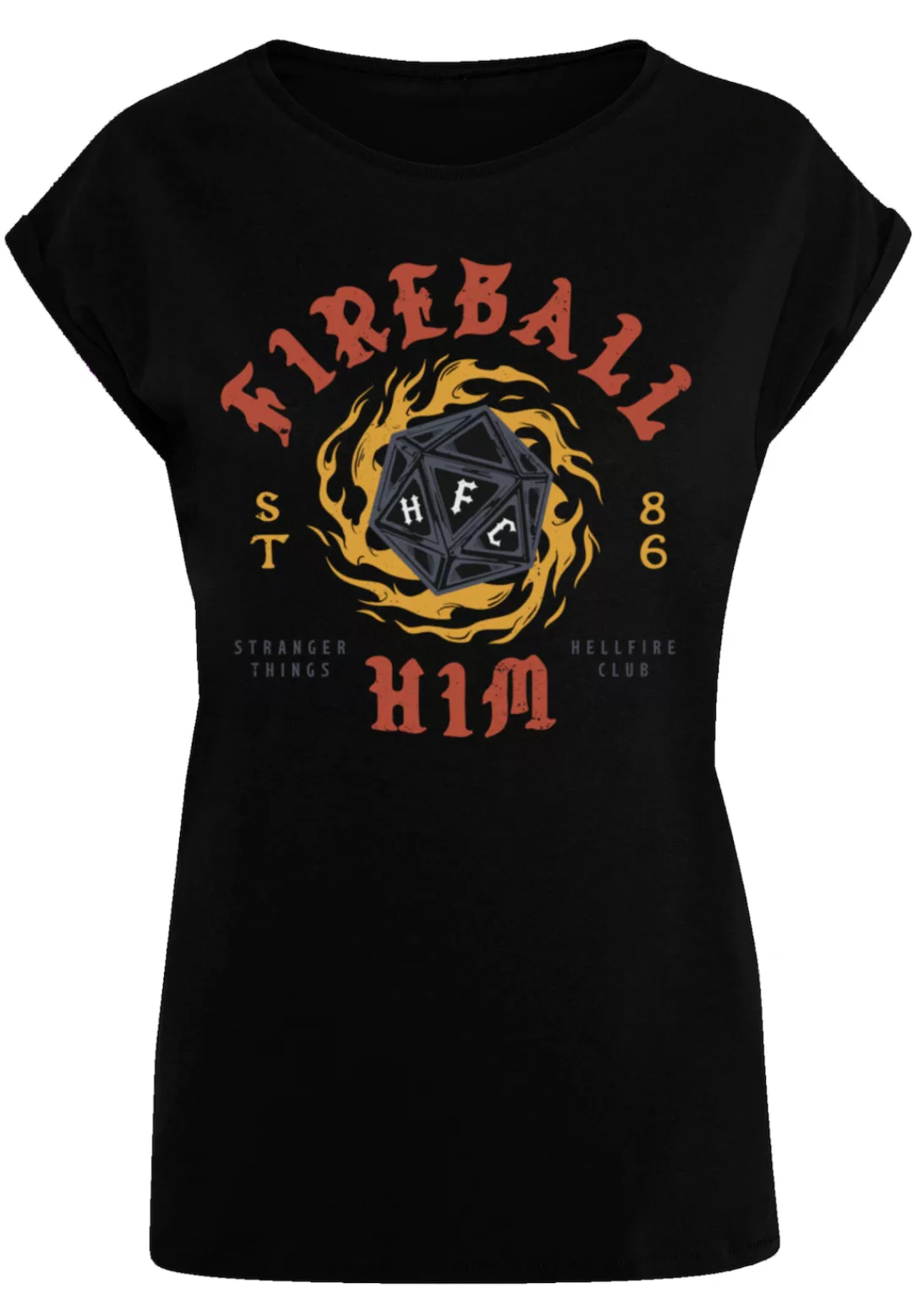 F4NT4STIC T-Shirt "Stranger Things Fireball Dice 86", Premium Qualität günstig online kaufen