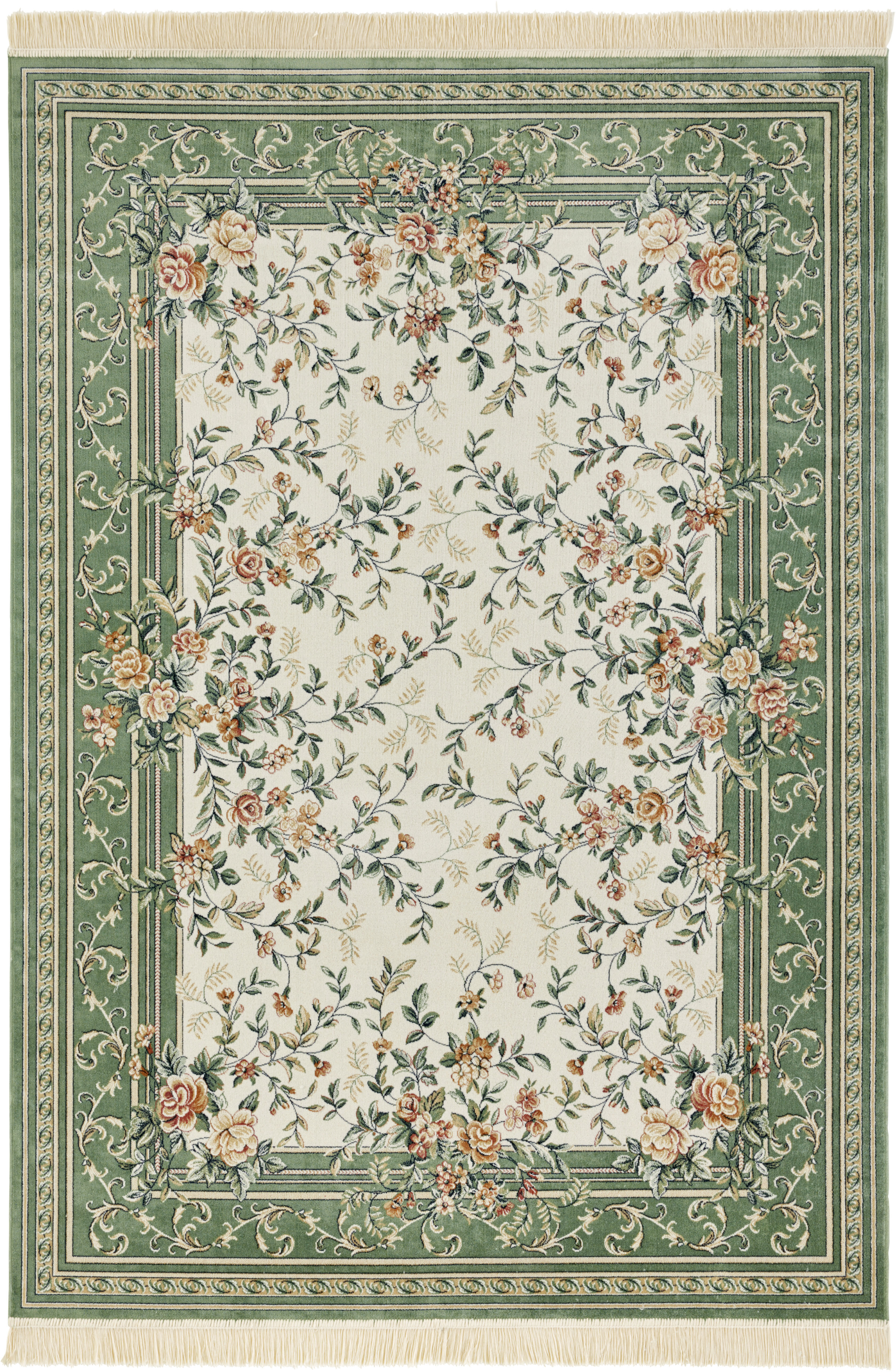 NOURISTAN Teppich »Antik Flowers«, rechteckig, Orientalisch mit Fransen, Or günstig online kaufen