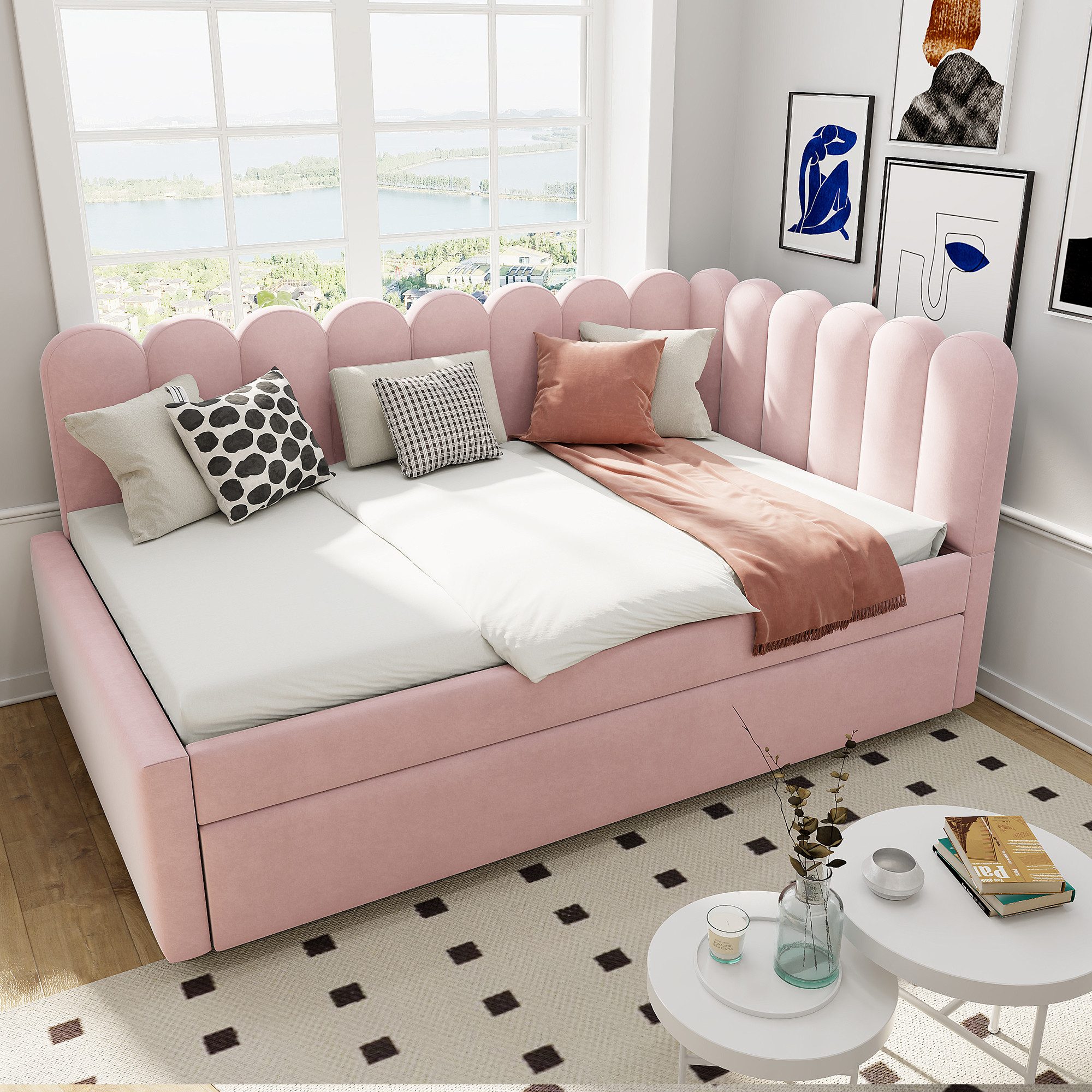 Flieks Daybett, Polsterbett Schlafsofa Tagesbett 140x200cm günstig online kaufen