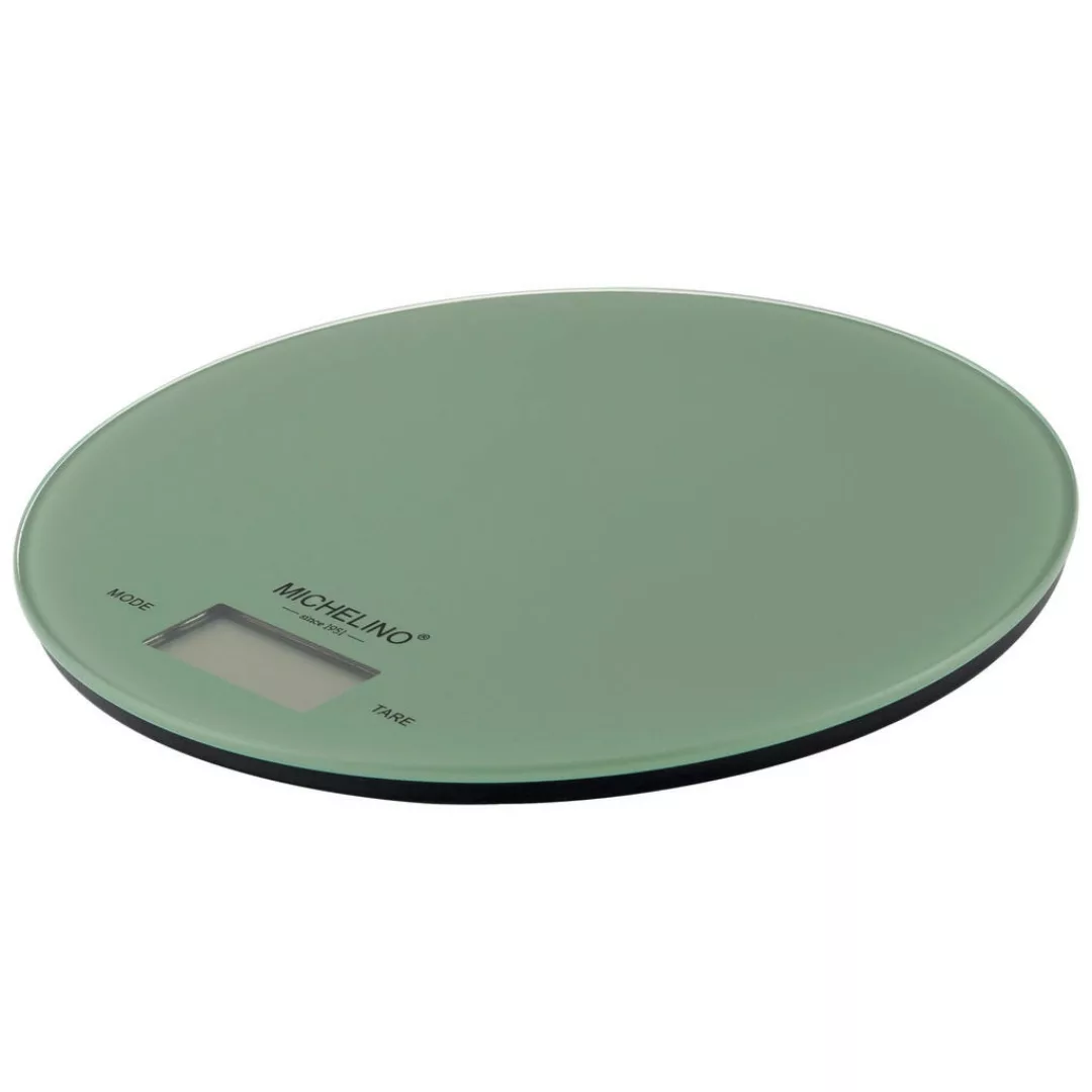 MICHELINO Küchenwaage Leonidas grün Glas D: ca. 21 cm günstig online kaufen