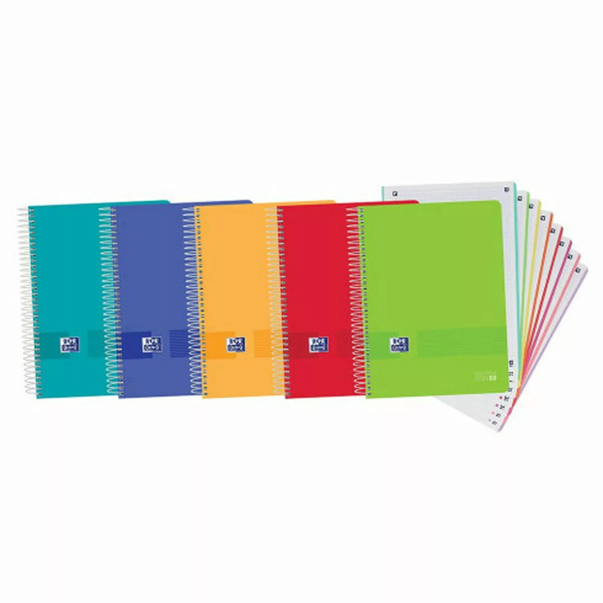 Notizbuch-set Oxford Bunt A4+ 160 Bettlaken (5 Stück) günstig online kaufen