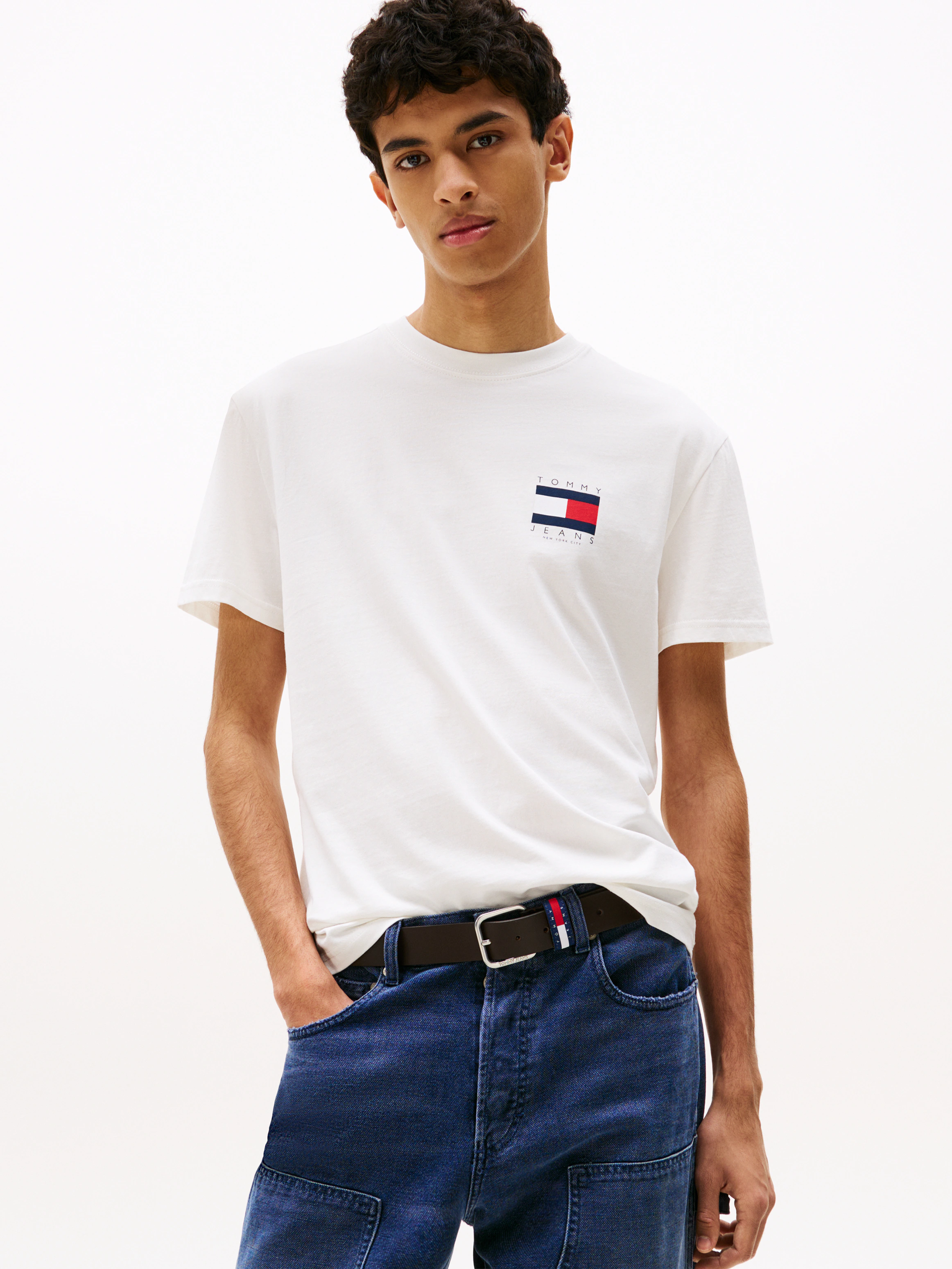 Tommy Jeans T-Shirt "TJM REG FLAG GRAPH BCKPRNT T EXT", Mit Rundhalsausschn günstig online kaufen