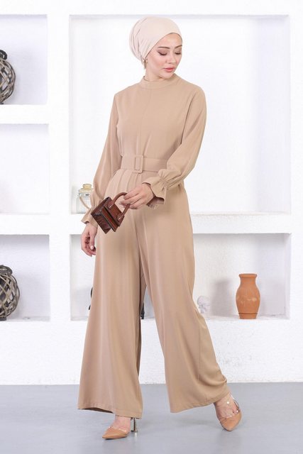 MODAMİHRAM Maxikleid Knoten-Detail Jumpsuit-Kleid günstig online kaufen