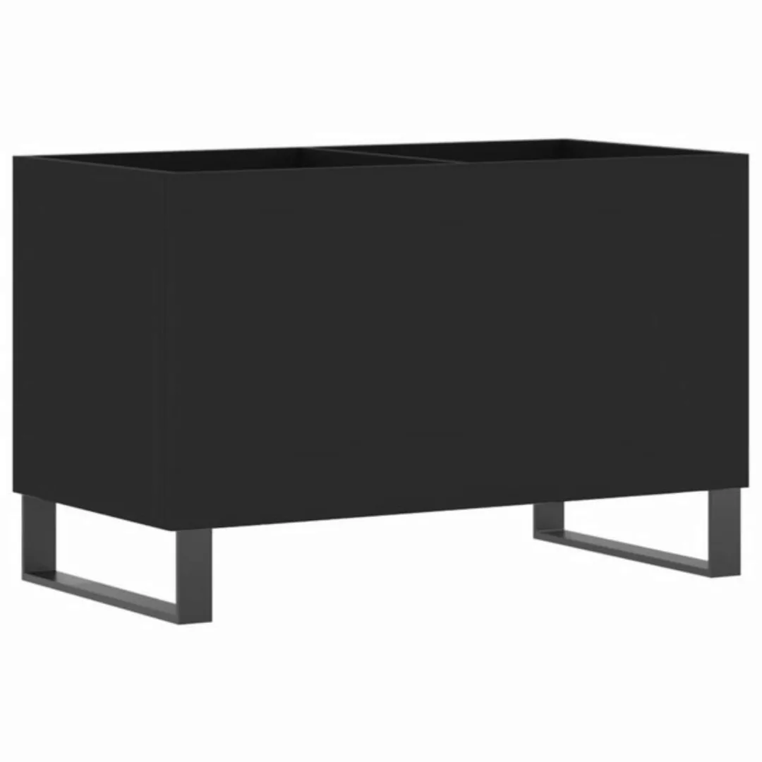 vidaXL Beistellschrank Plattenschrank Schwarz 74,5x38x48 cm Holzwerkstoff günstig online kaufen