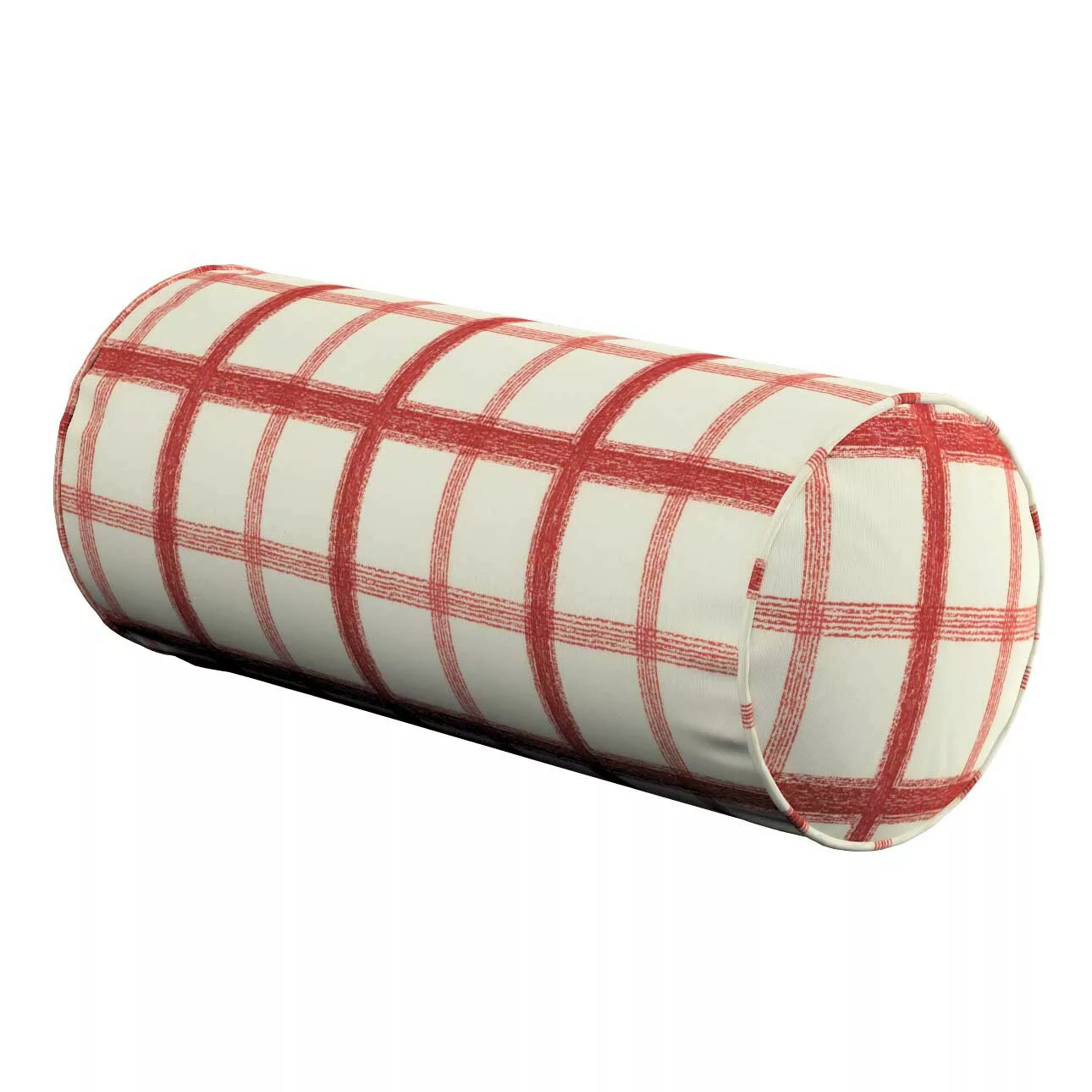 Einfache Nackenrolle, rot-creme, Ø 16 x 40 cm, Avinon (131-15) günstig online kaufen