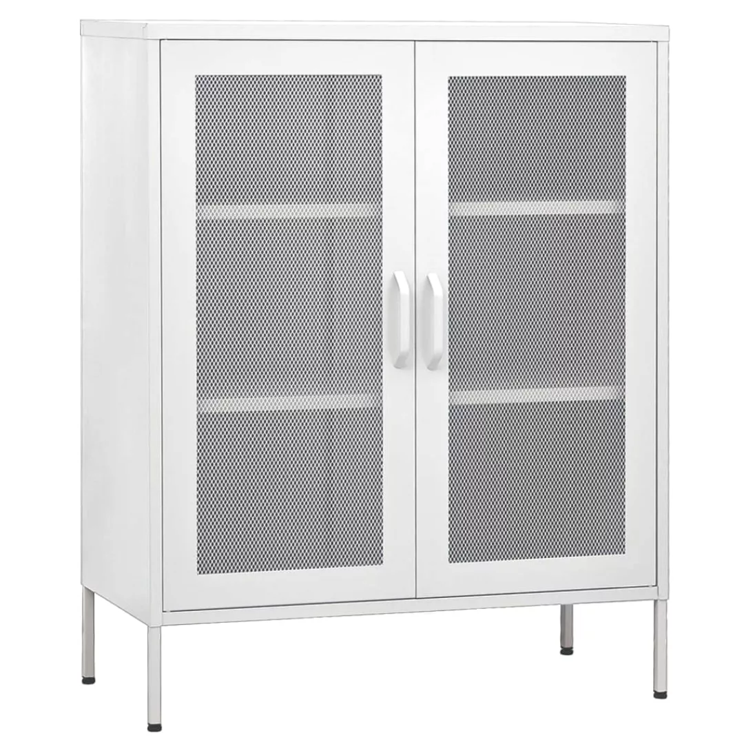 Lagerschrank Weiß 80x35x101,5 Cm Stahl günstig online kaufen