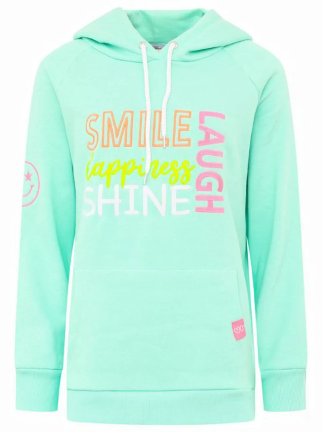 Zwillingsherz Hoodie BW "Smile Happiness Shine günstig online kaufen