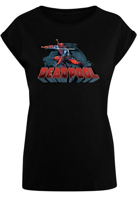 ABSOLUTE CULT T-Shirt ABSOLUTE CULT Damen Ladies Deadpool - Sword Logo T-Sh günstig online kaufen