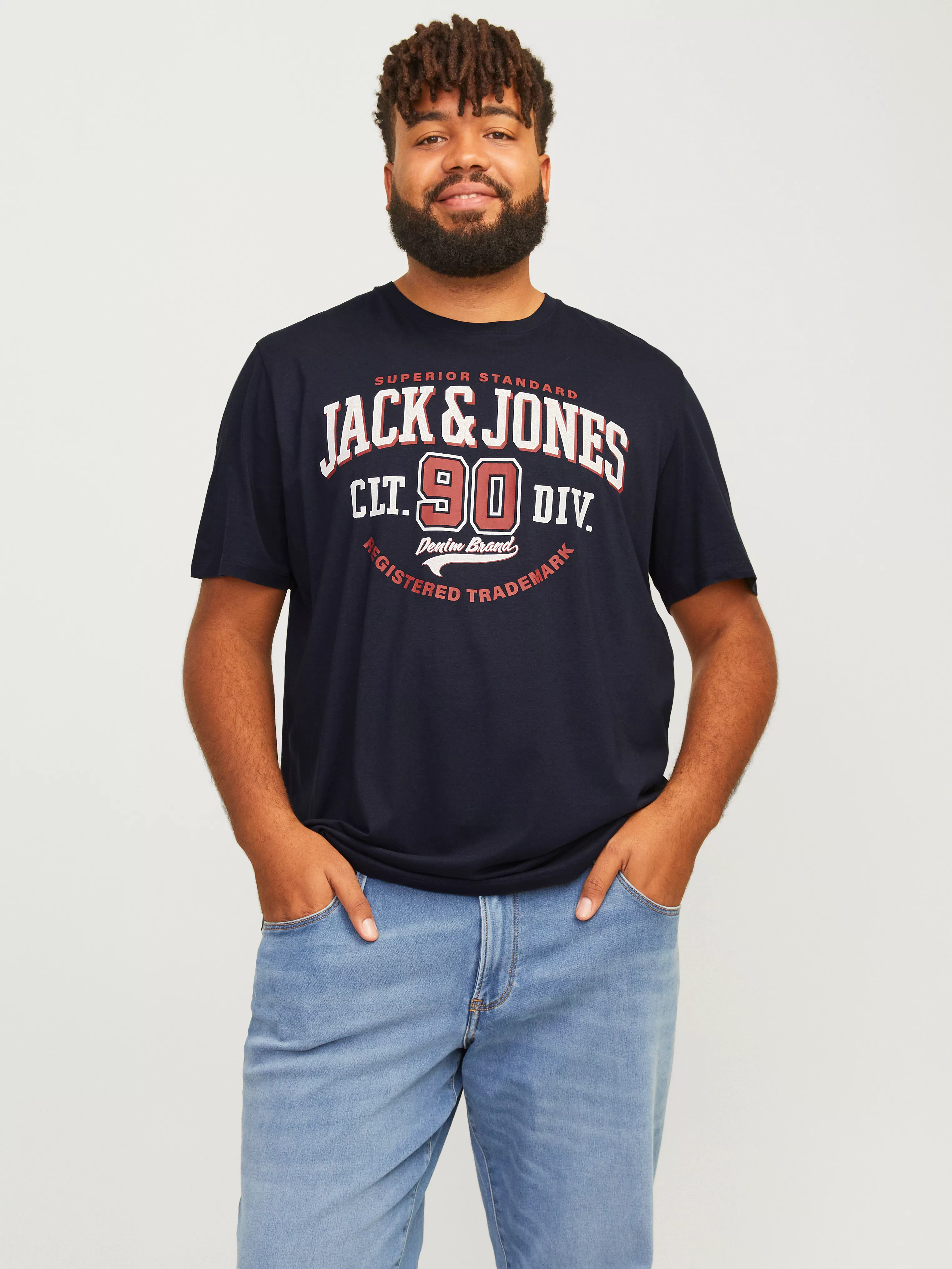 Jack & Jones PlusSize T-Shirt JJECALEB VARSITY TEE SS O-NECK NOOS PLS günstig online kaufen