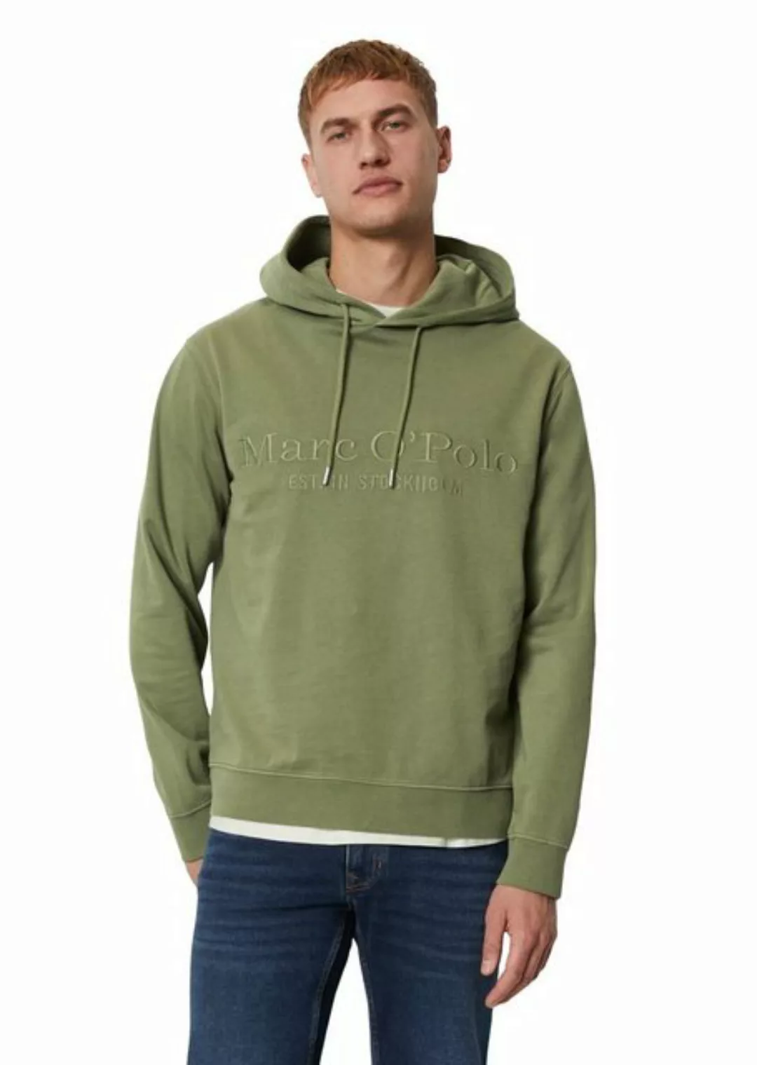 Marc O'Polo Hoodie mit Ton-in-Ton Stickerei günstig online kaufen