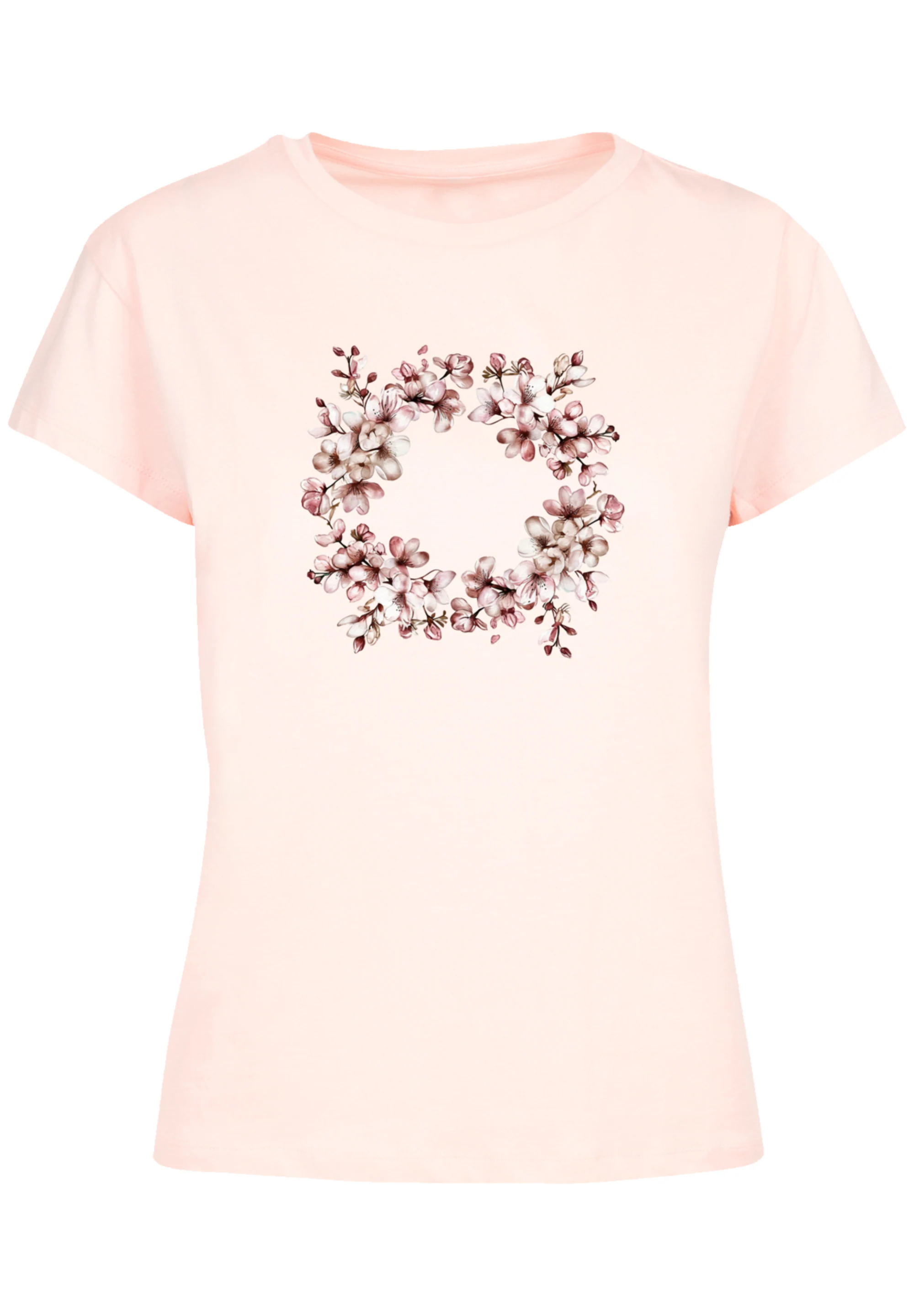 F4NT4STIC T-Shirt "Rosa Frühlings Blumenkranz Dekor", Premium Qualität günstig online kaufen