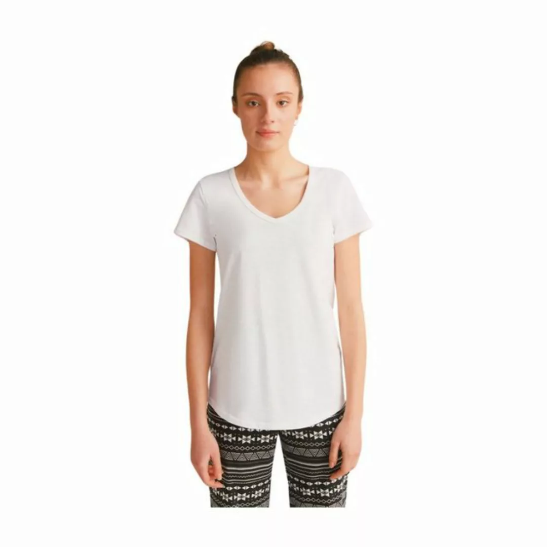 Leela COTTON T-Shirt Flammé V Neck Shirt günstig online kaufen