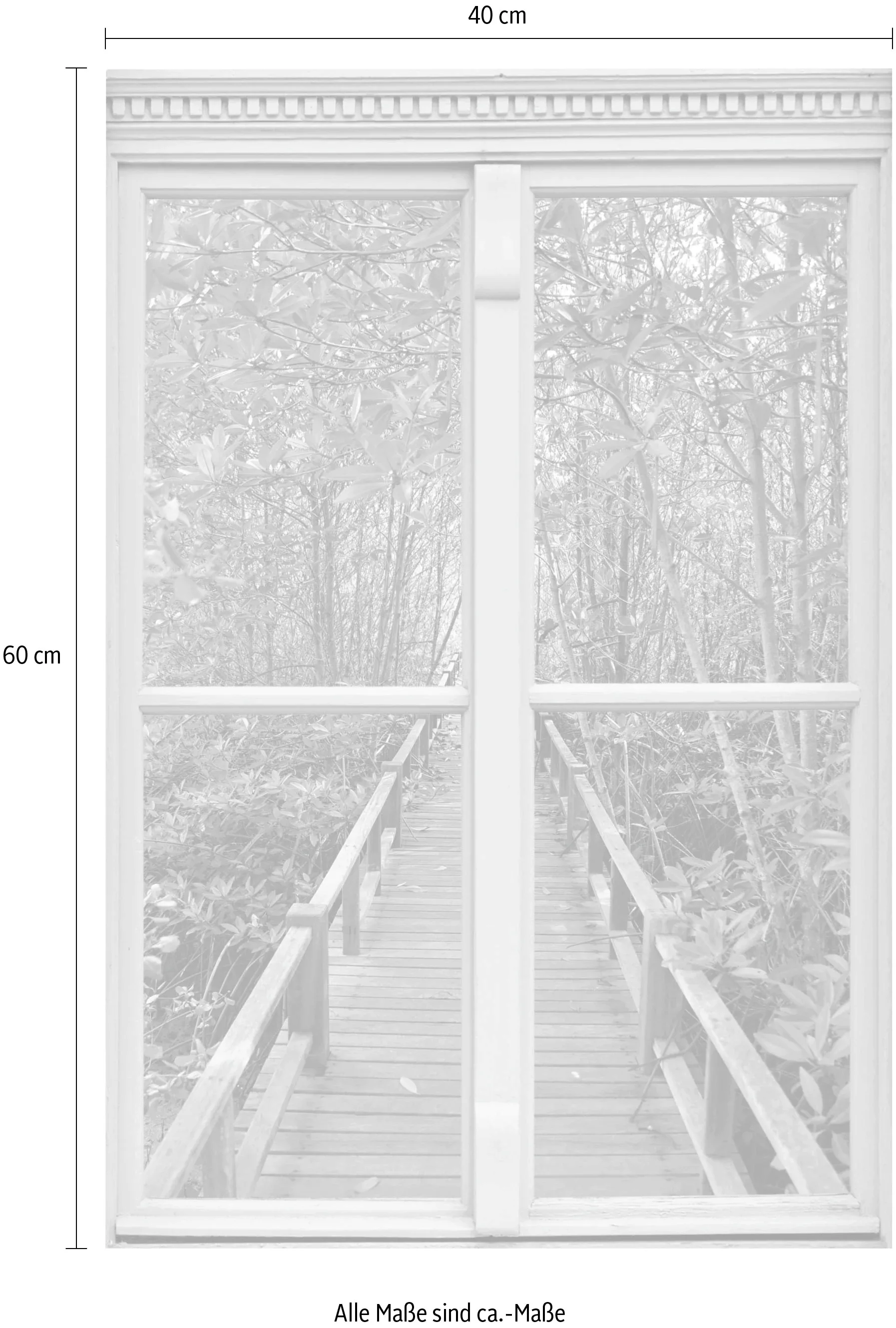 queence Wandsticker "Brücke im Wald" günstig online kaufen